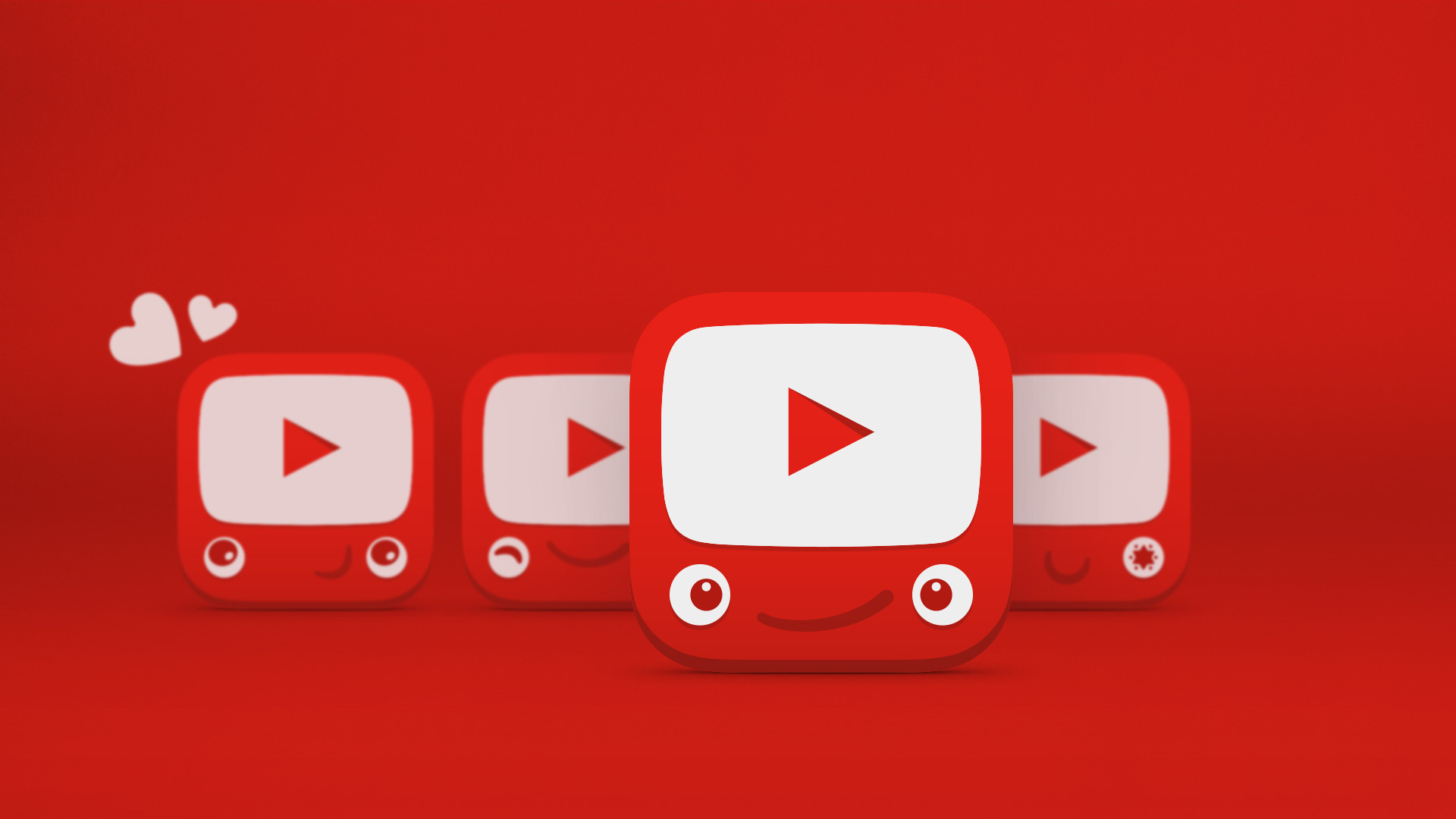 YouTube: An American video app and website for children developed by the subsidiary of Google. 1920x1080 Full HD Wallpaper.
