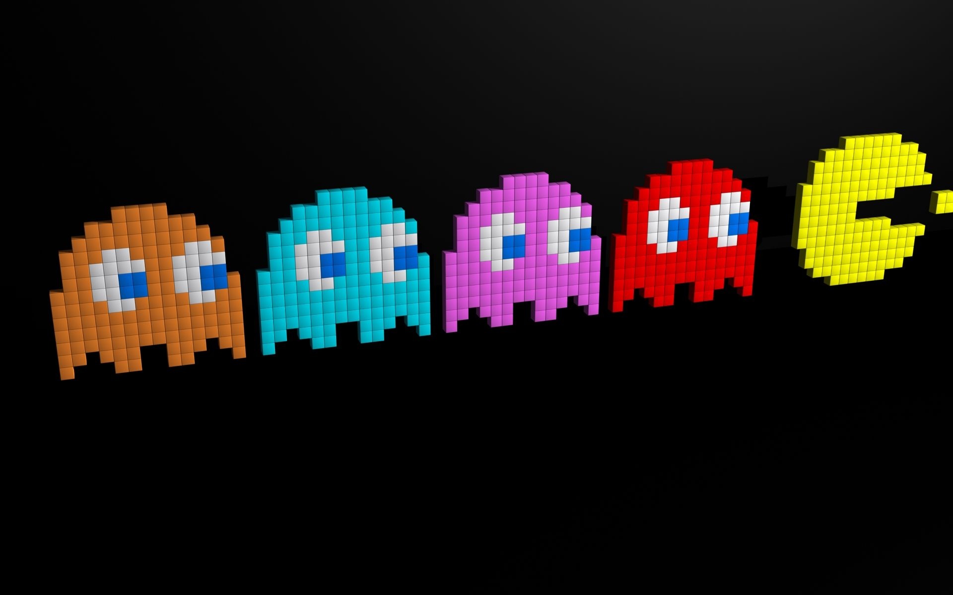 Pac-Man, 8-bit art, Gaming wallpapers, 1920x1200 HD Desktop