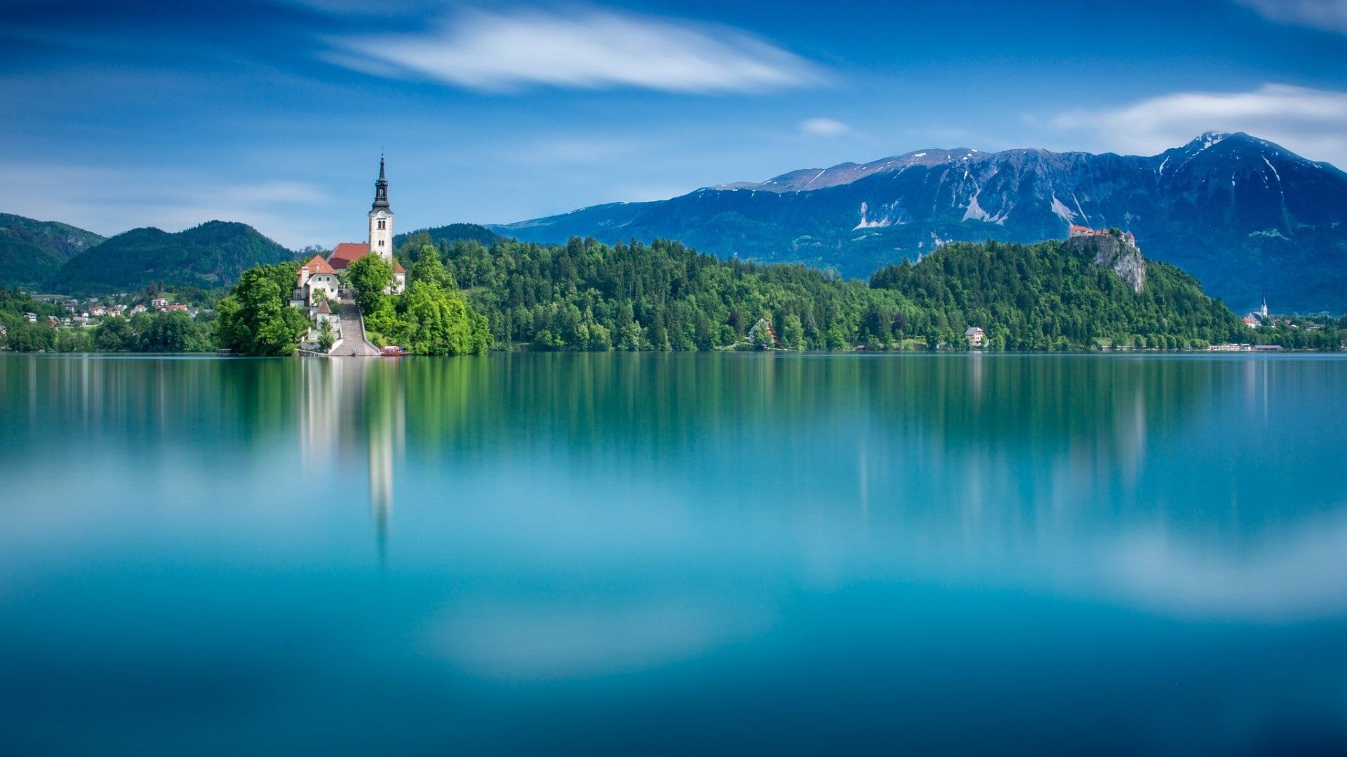 Lake Bled, Bled Slovenia, Beautiful nature landscape, Travels, 1920x1080 Full HD Desktop