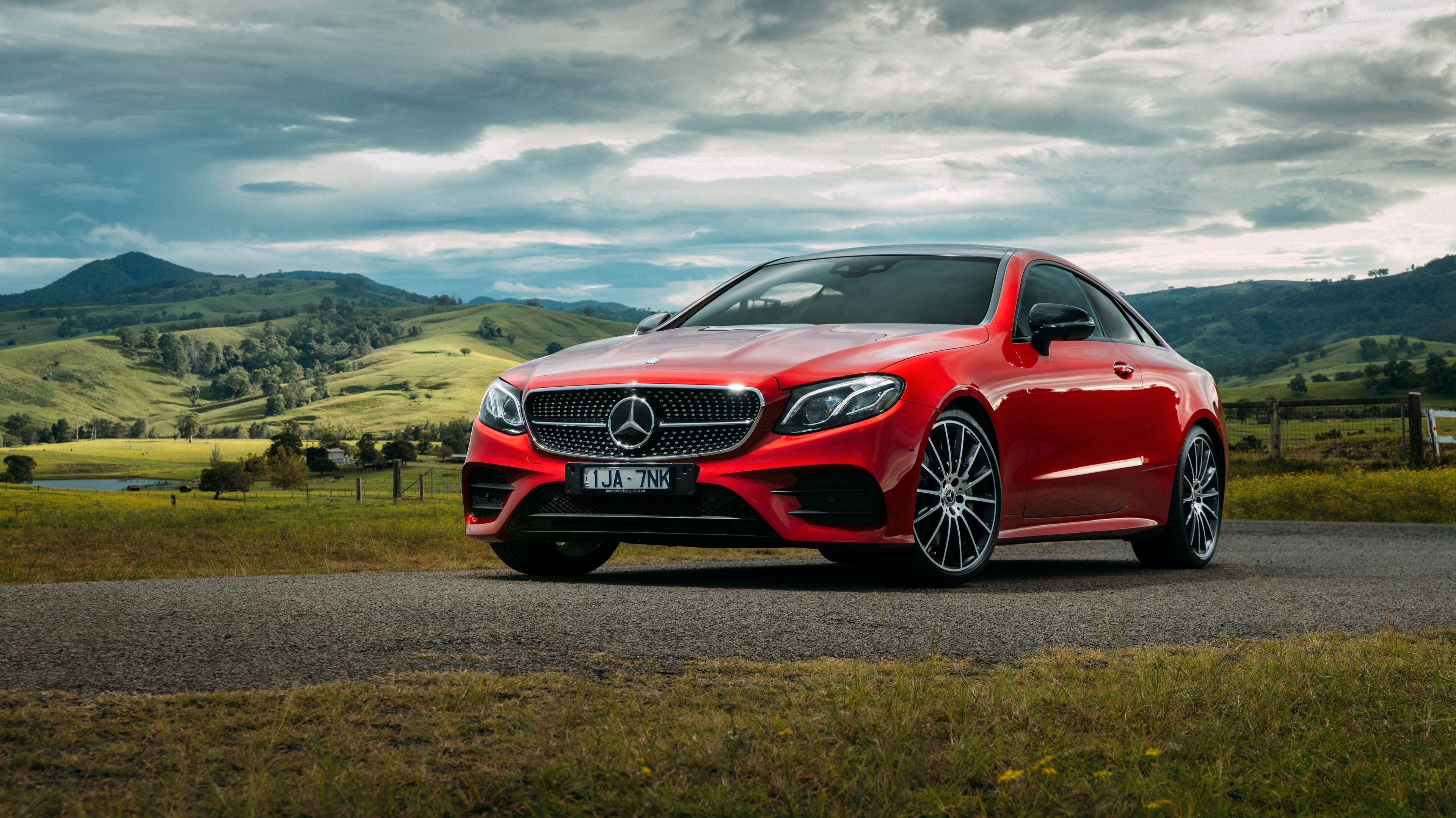 Mercedes-Benz E-Class, 2017 coupe, Cars on the road, High-quality wallpapers, 3840x2160 4K Desktop