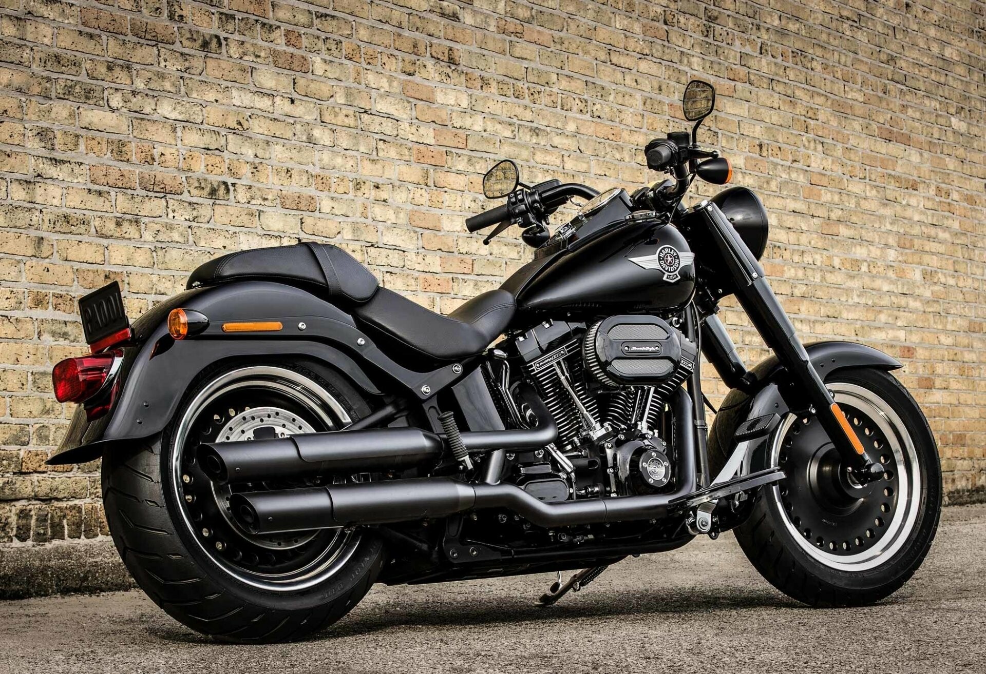 Harley-Davidson: Fat Boy model, A V-twin softail cruiser motorcycle. 1920x1320 HD Background.