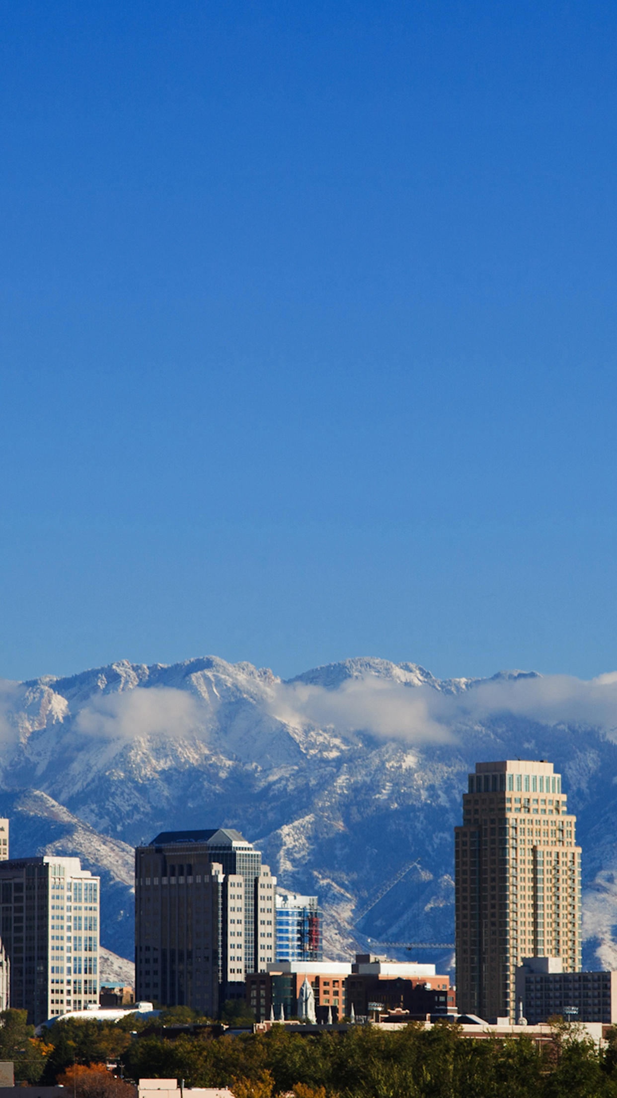 Salt Lake City Skyline, iPhone wallpaper, Free download, 3wallpapers, 1250x2210 HD Phone