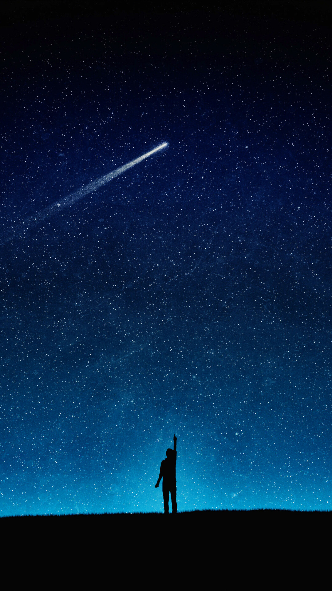 Comet: The closest point in an object's orbit to the Sun is called “perihelion”. 1080x1920 Full HD Background.