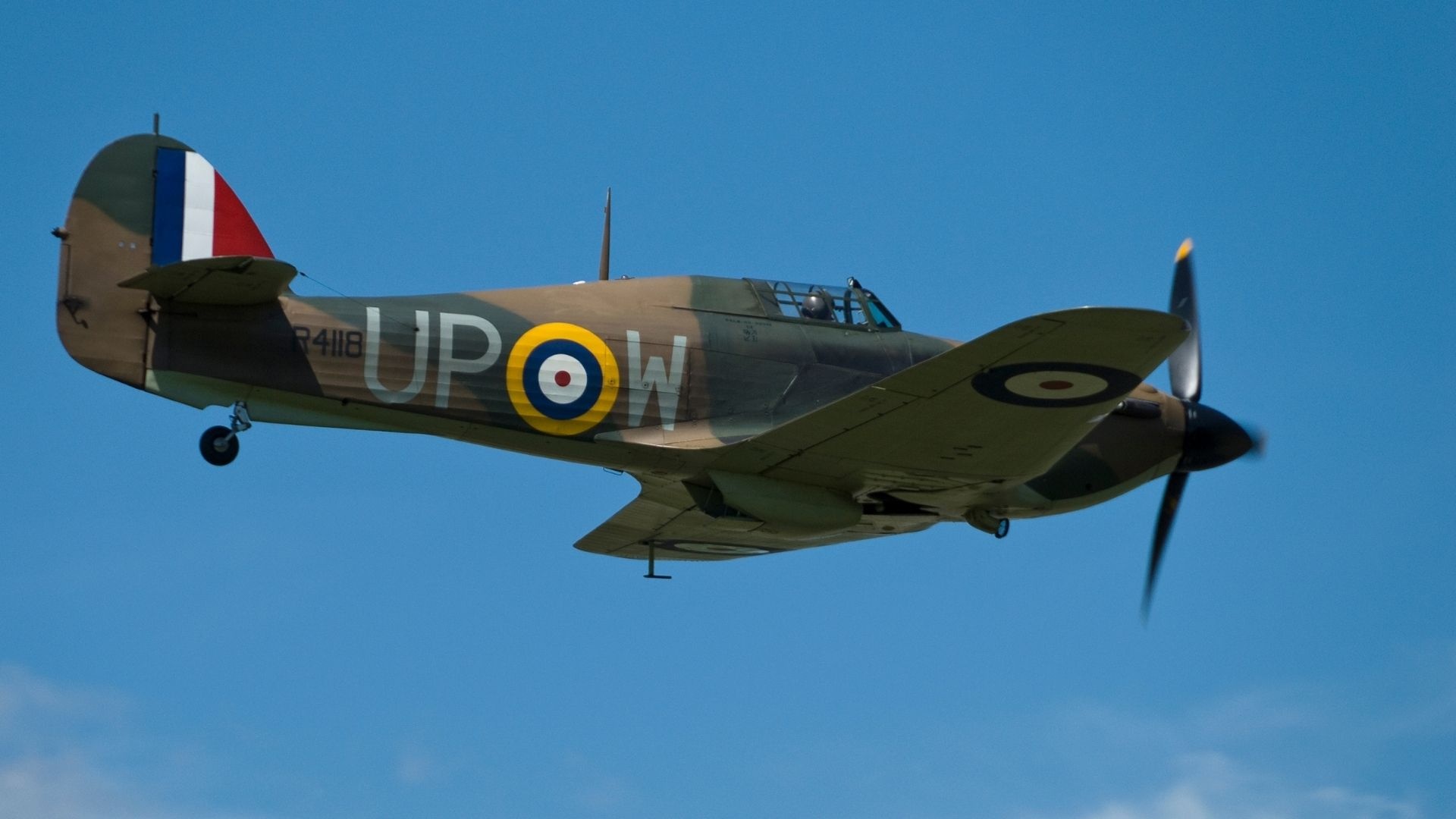 Hawker Hurricane, Hero of the Battle of Britain, Historic aircraft, RAF, 1920x1080 Full HD Desktop