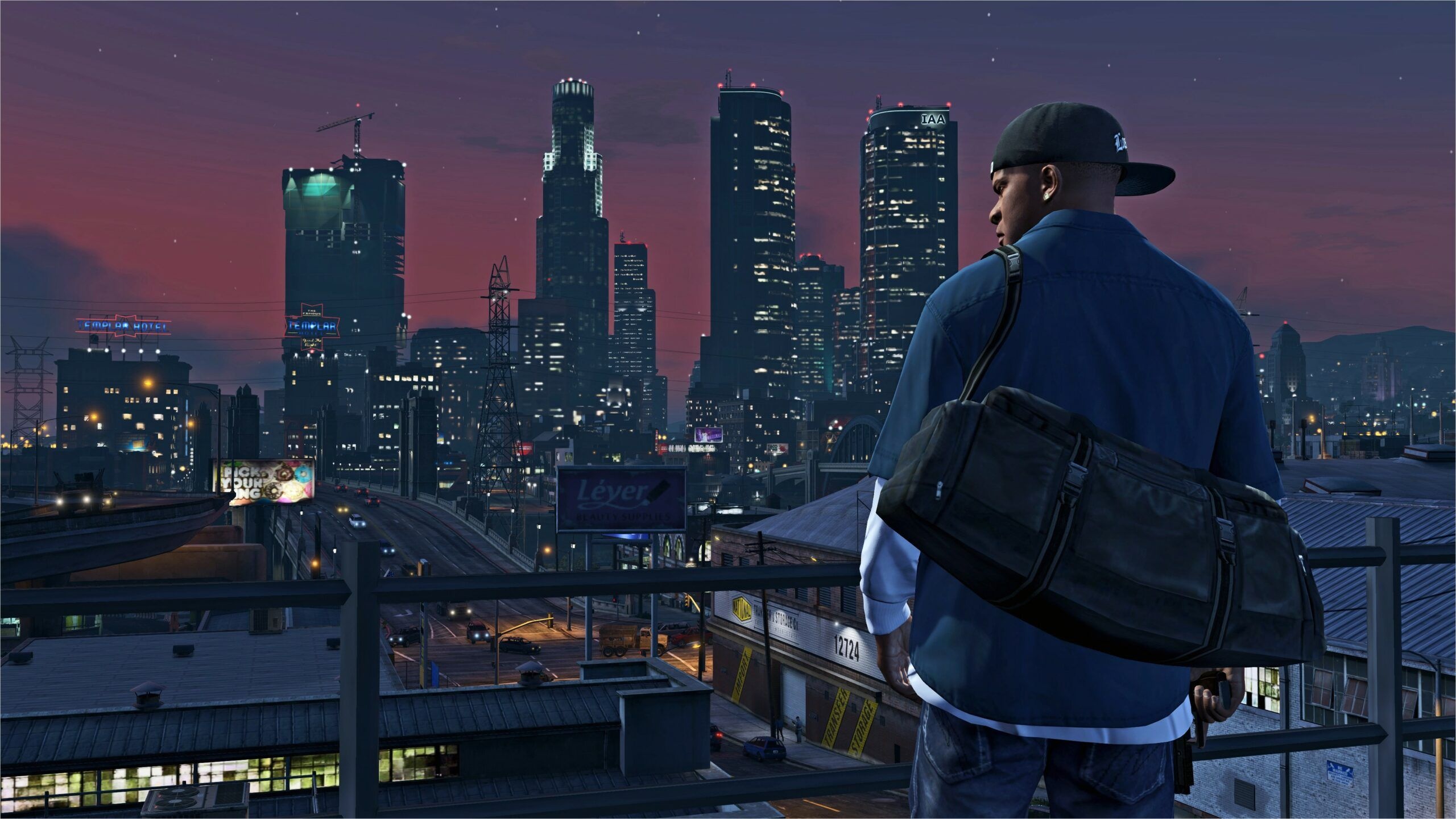GTA V wallpapers, Captivating visuals, Epic gameplay, Iconic characters, 2560x1450 HD Desktop