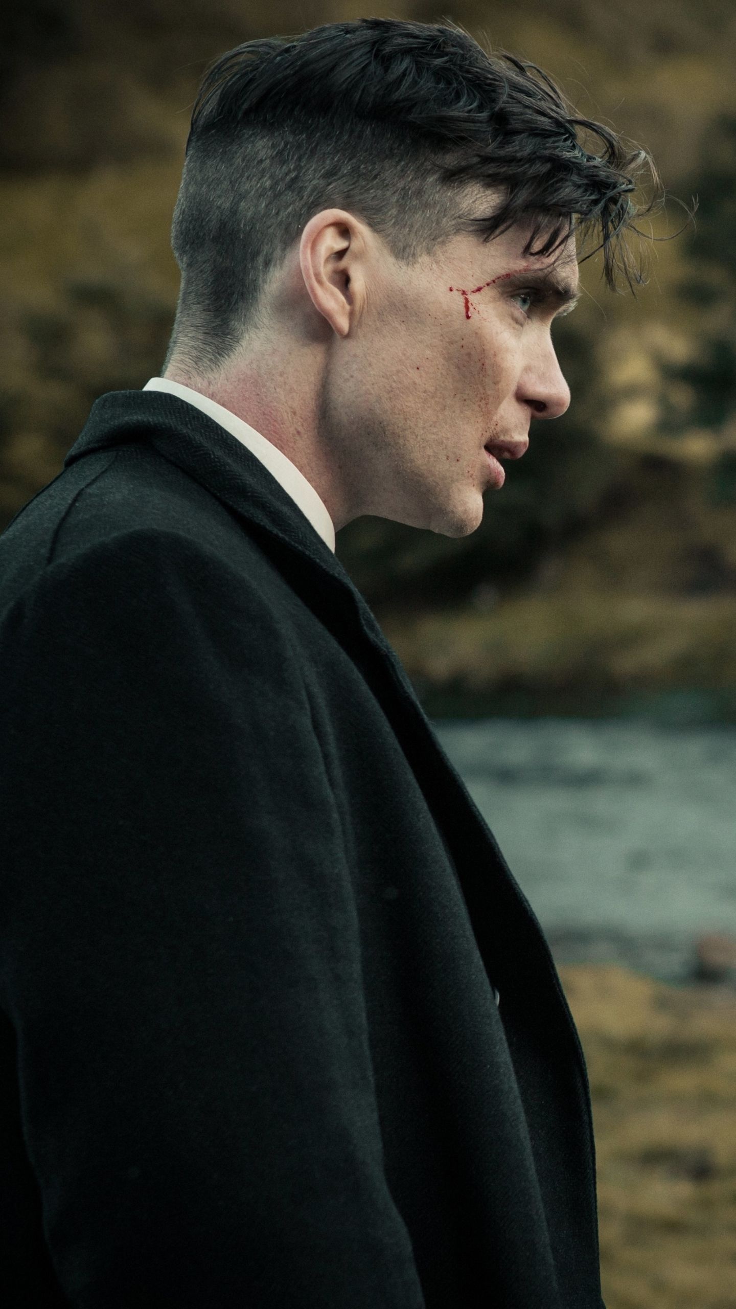 Cillian Murphy, Tommy Shelby, Close Up, Hair, 1440x2560 HD Phone