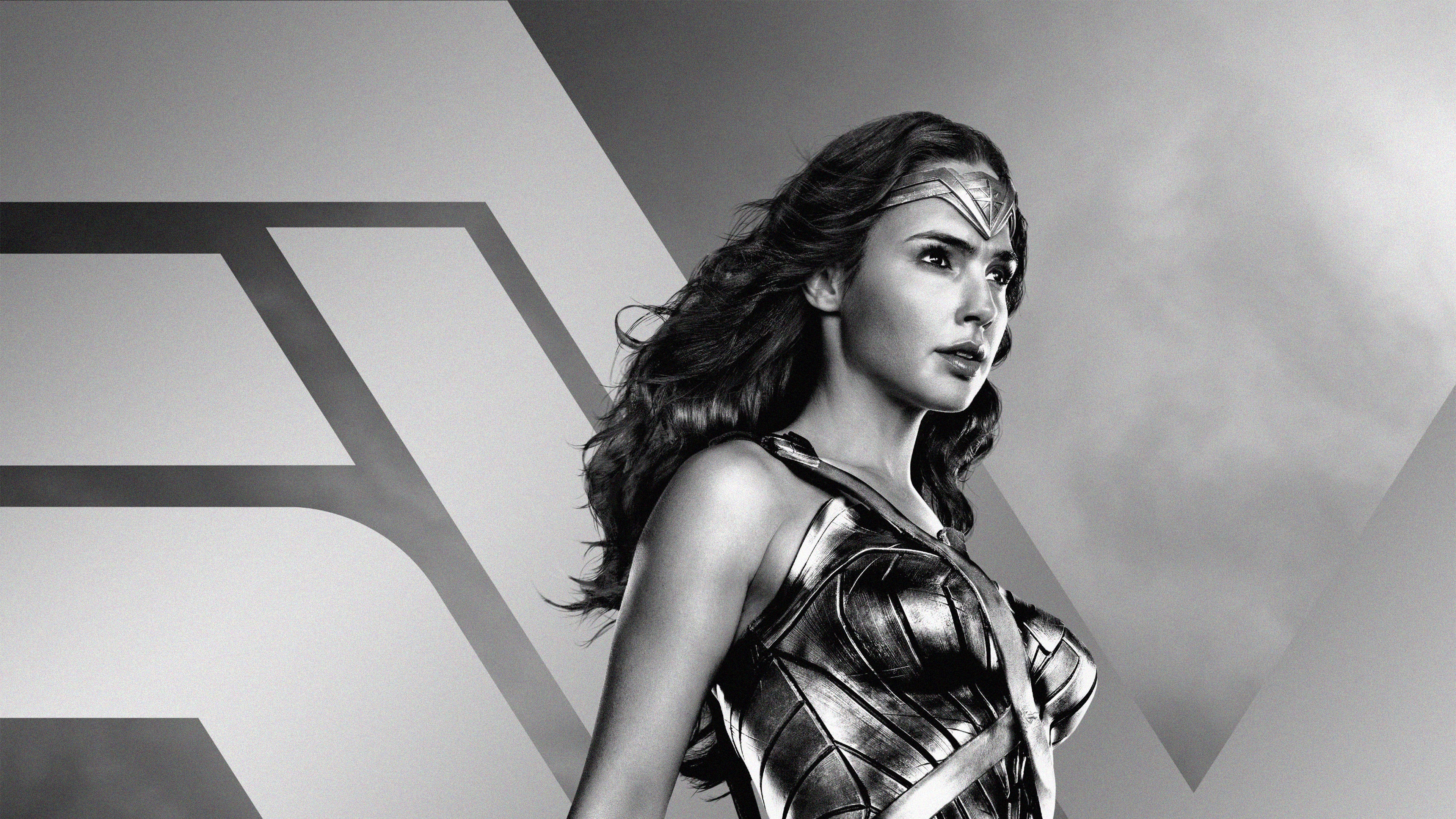 Zack Snyder's Justice League, 2021 Movie, Wonder Woman, Black/Dark, 3840x2160 4K Desktop
