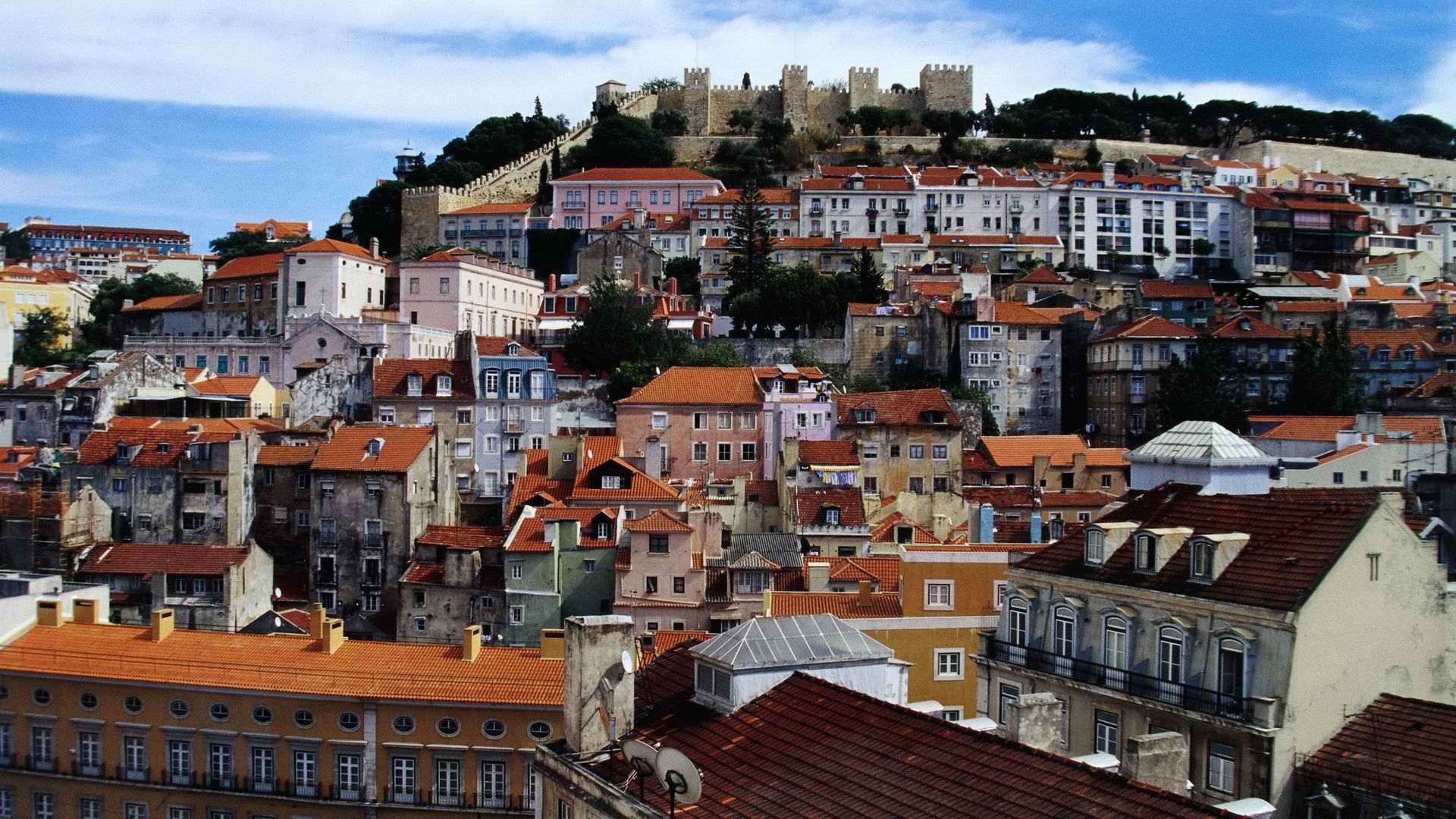 Lisbon cityscape, Beautiful photography, Urban charm, Historical sites, 1920x1080 Full HD Desktop