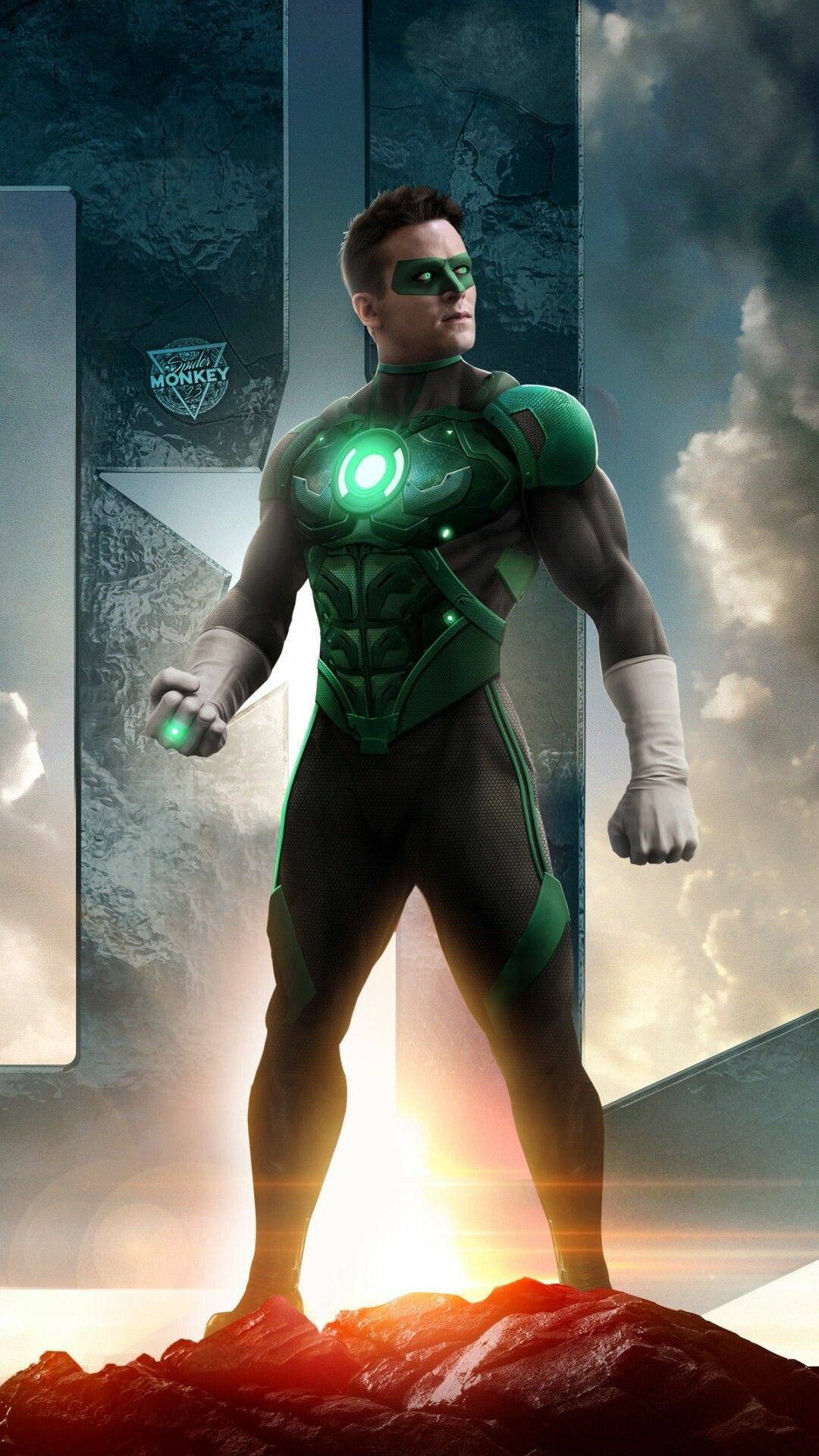Green Lantern: A 2011 American superhero film, Stars Ryan Reynolds, Blake Lively. 1080x1920 Full HD Wallpaper.