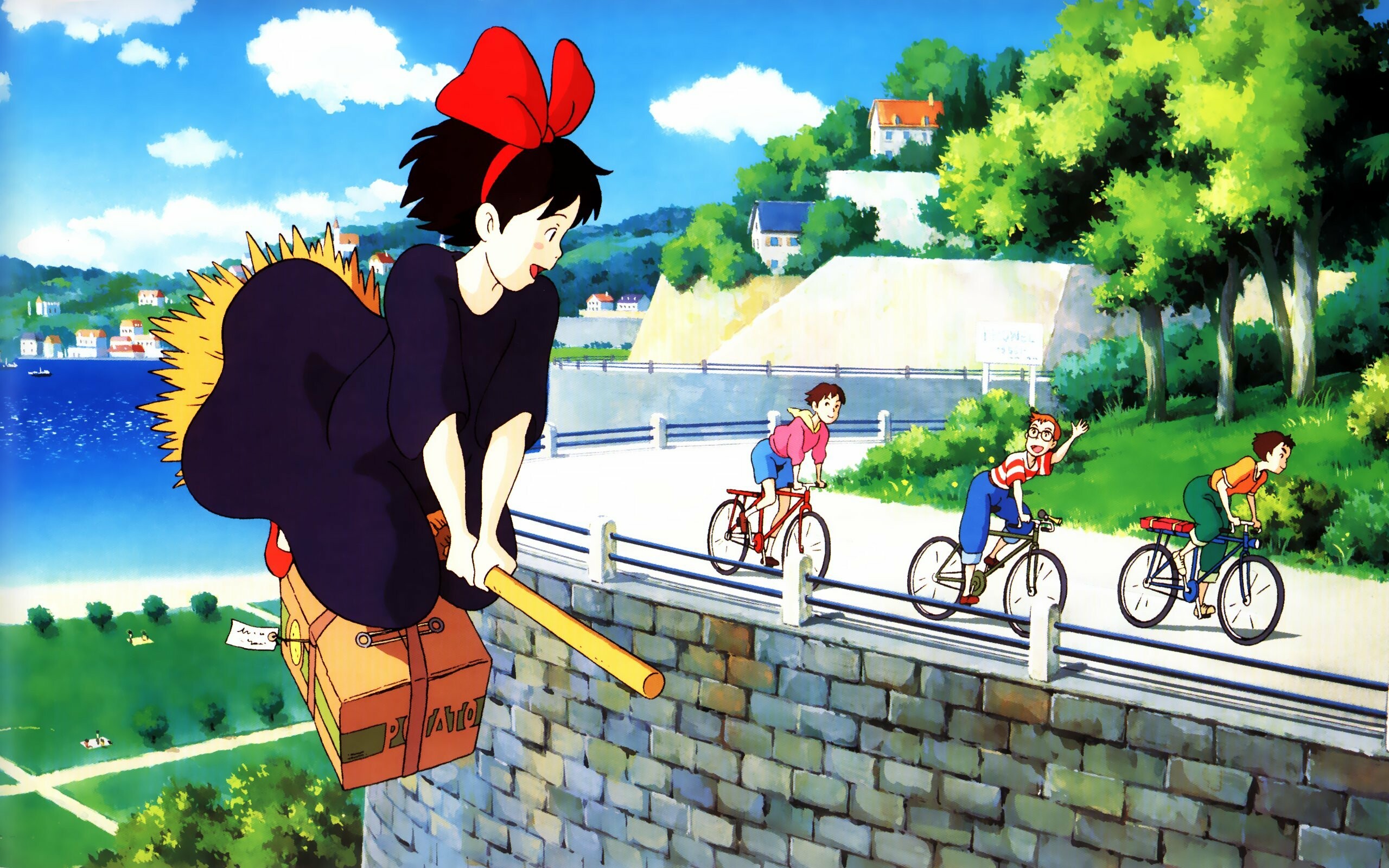 Kiki's Delivery Service: Premiered in United States theaters at the Seattle International Film Festival on May 23, 1998. 2560x1600 HD Wallpaper.