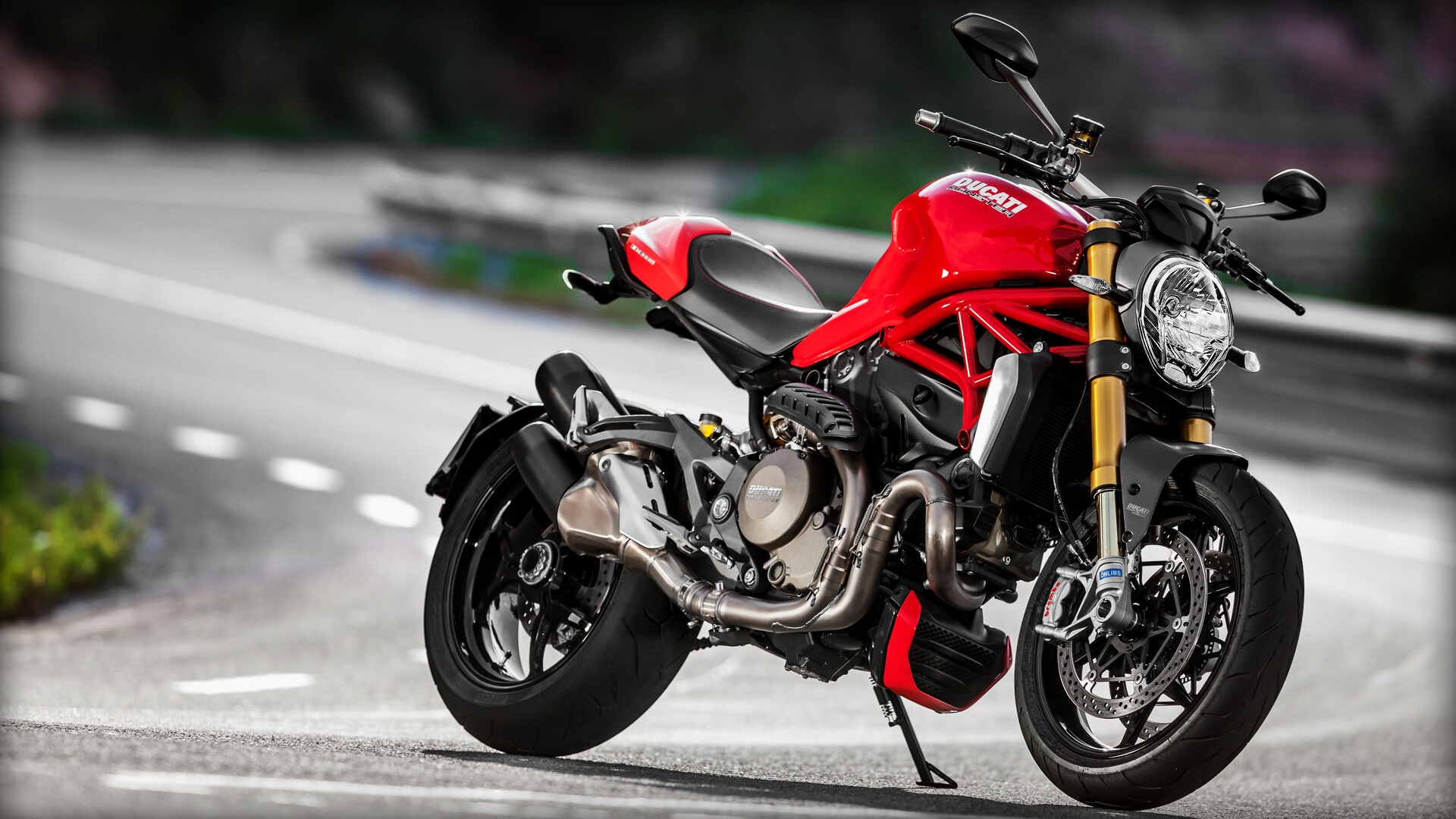 Ducati: Monster, The 2003 999 model was designed by Pierre Terblanche. 1920x1080 Full HD Background.