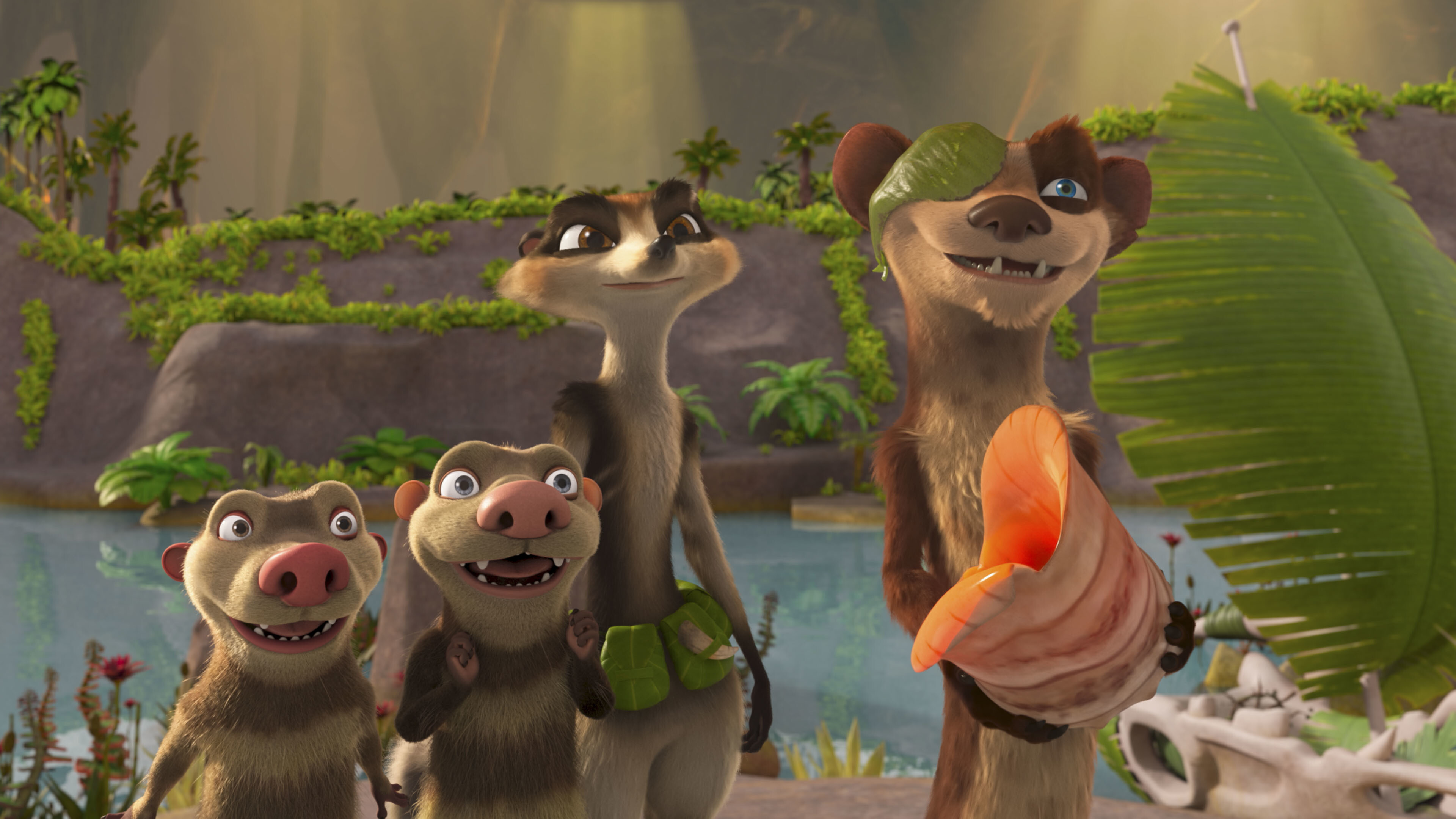 Ice Age: Adventures of Buck Wild: A 2022 computer-animated adventure comedy film directed by John C. Donkin. 3840x2160 4K Background.