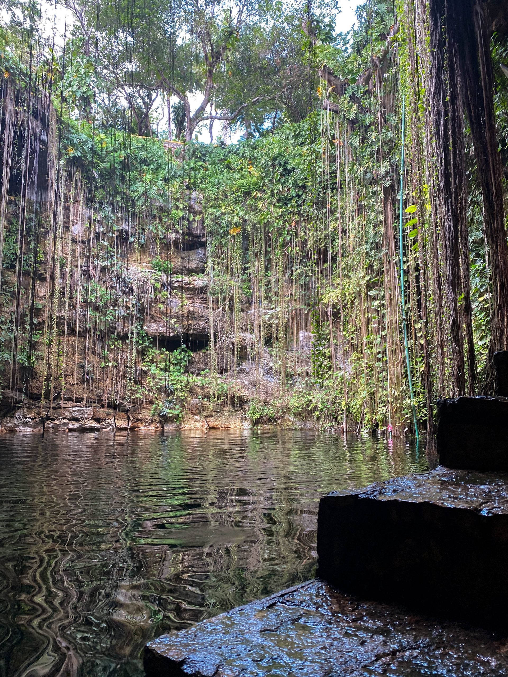 Ik Kil Cenote, Natural wonder, Crystal clear waters, Yucatan paradise, 1920x2560 HD Handy