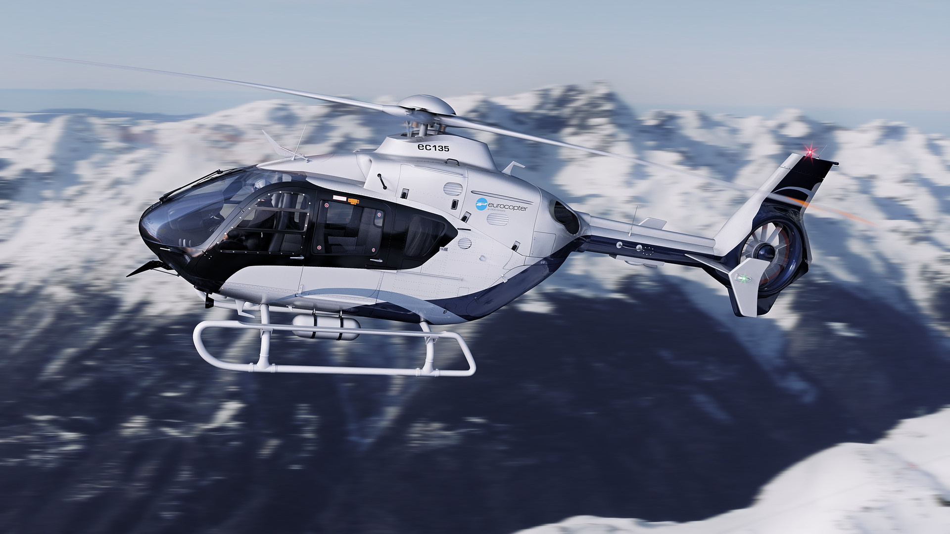 Eurocopter travels, Eurocopter art, Air helicopter, 1920x1080 Full HD Desktop
