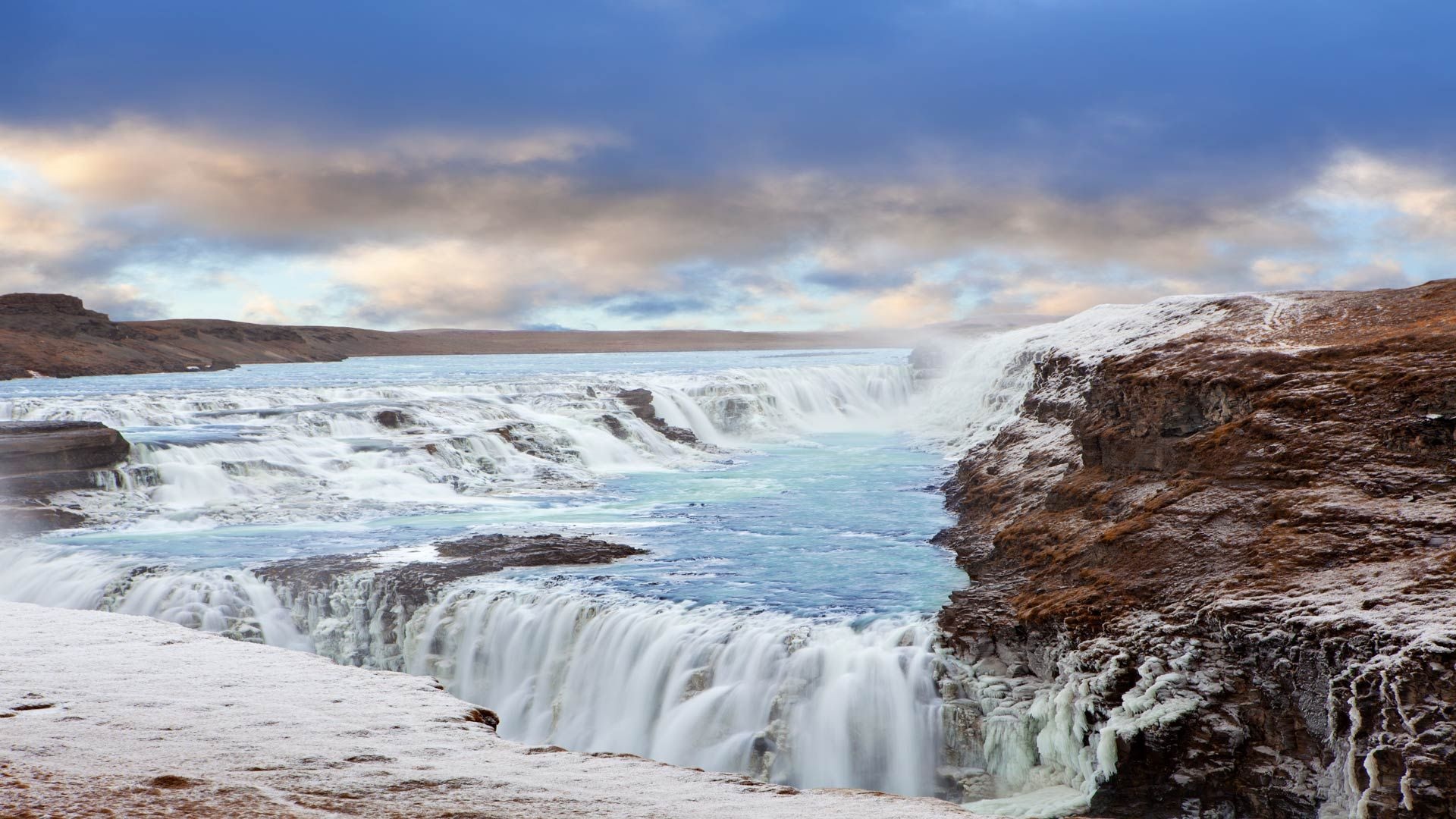 Golden Circle, South Iceland, Winter tour, Beautiful waterfalls, 1920x1080 Full HD Desktop