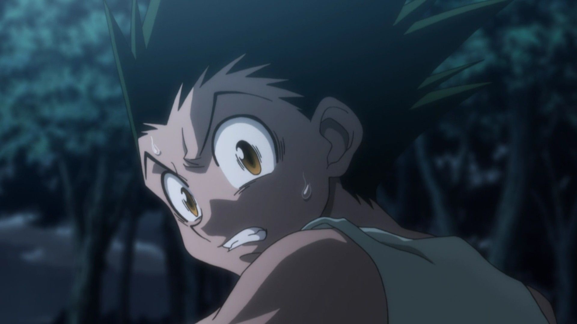 Gon Freecss: A Japanese anime, The strongest and most used attack, Rock. 1920x1080 Full HD Wallpaper.