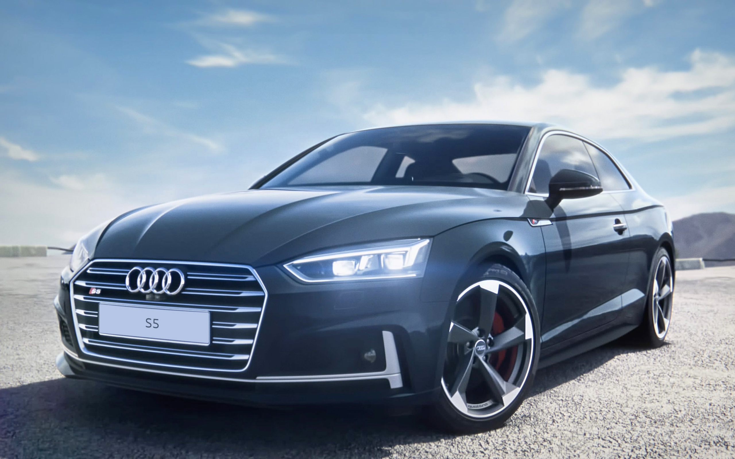 Audi S5, Stylish coupe, Gray road beauty, German engineering, 2560x1600 HD Desktop