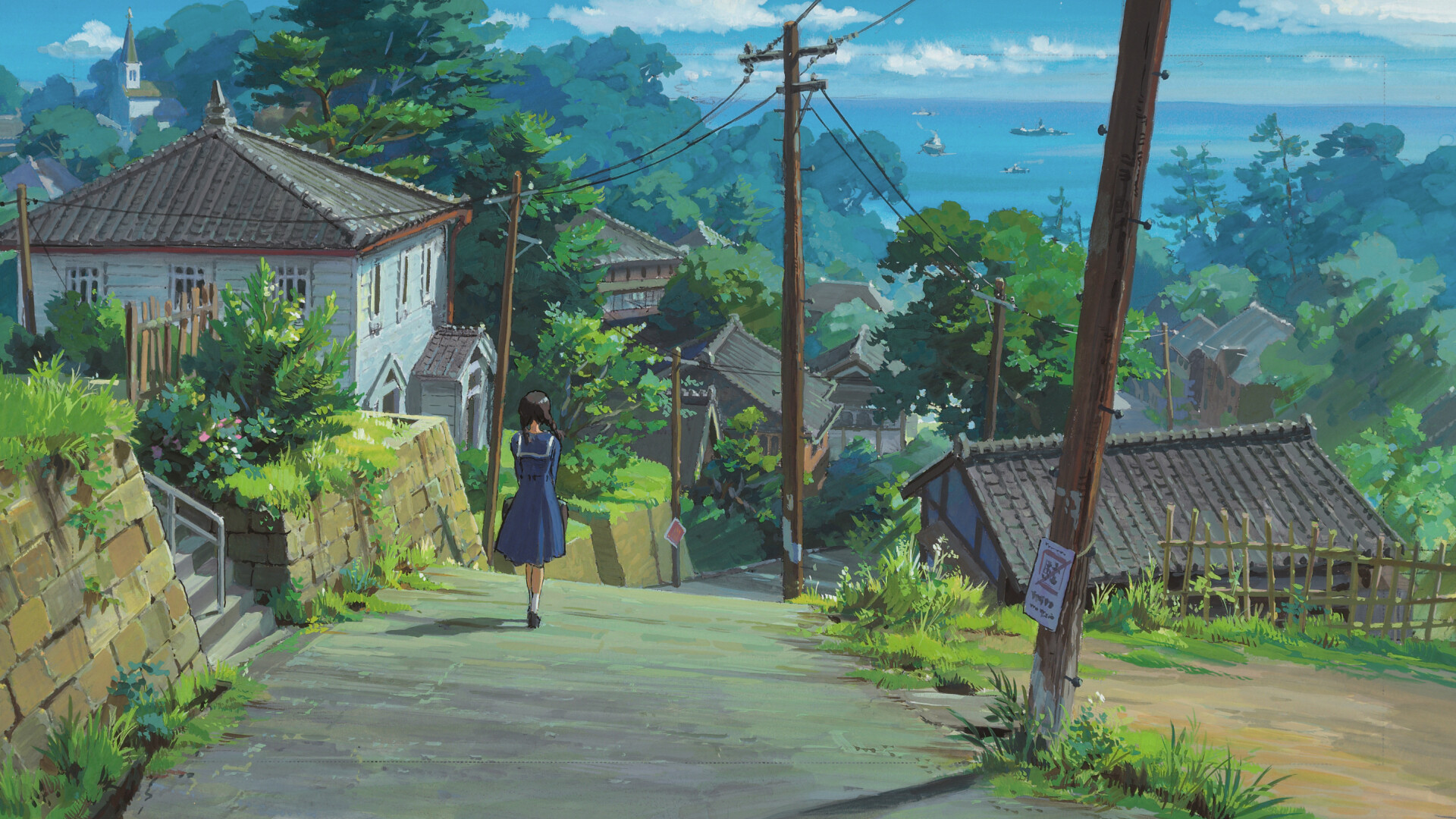 Studio Ghibli: From Up on Poppy Hill, Directed by Goro Miyazaki. 1920x1080 Full HD Wallpaper.