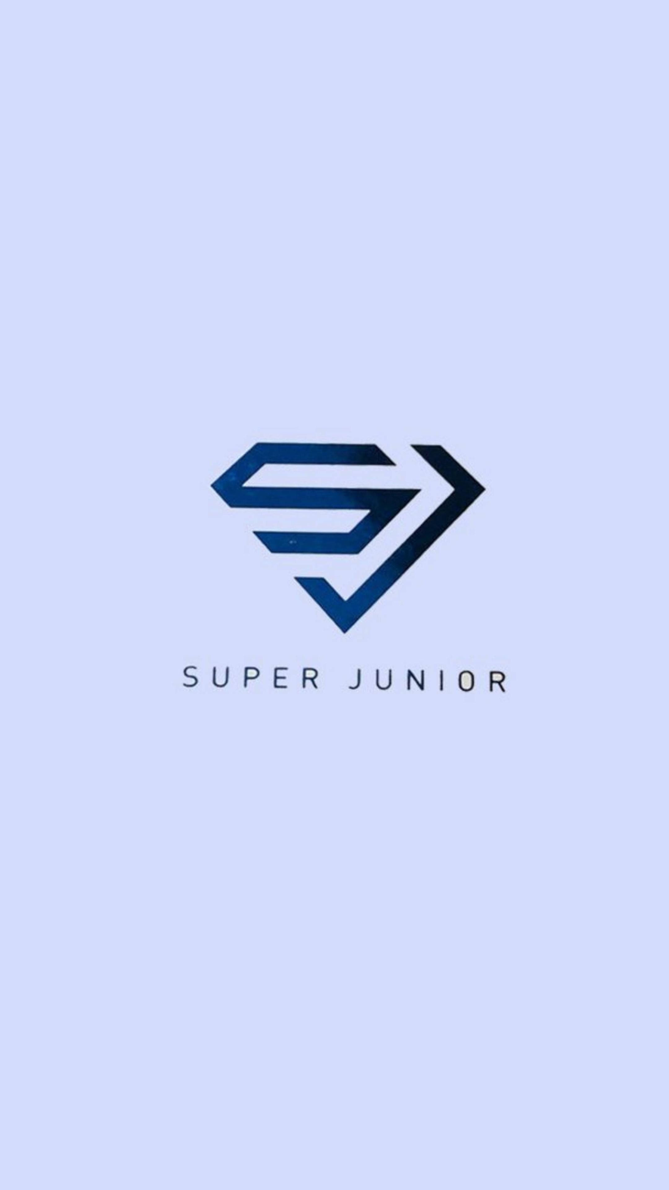 Super Junior blue logo, Minimalist designs, Graphic art, iPhone wallpapers, 2160x3840 4K Phone