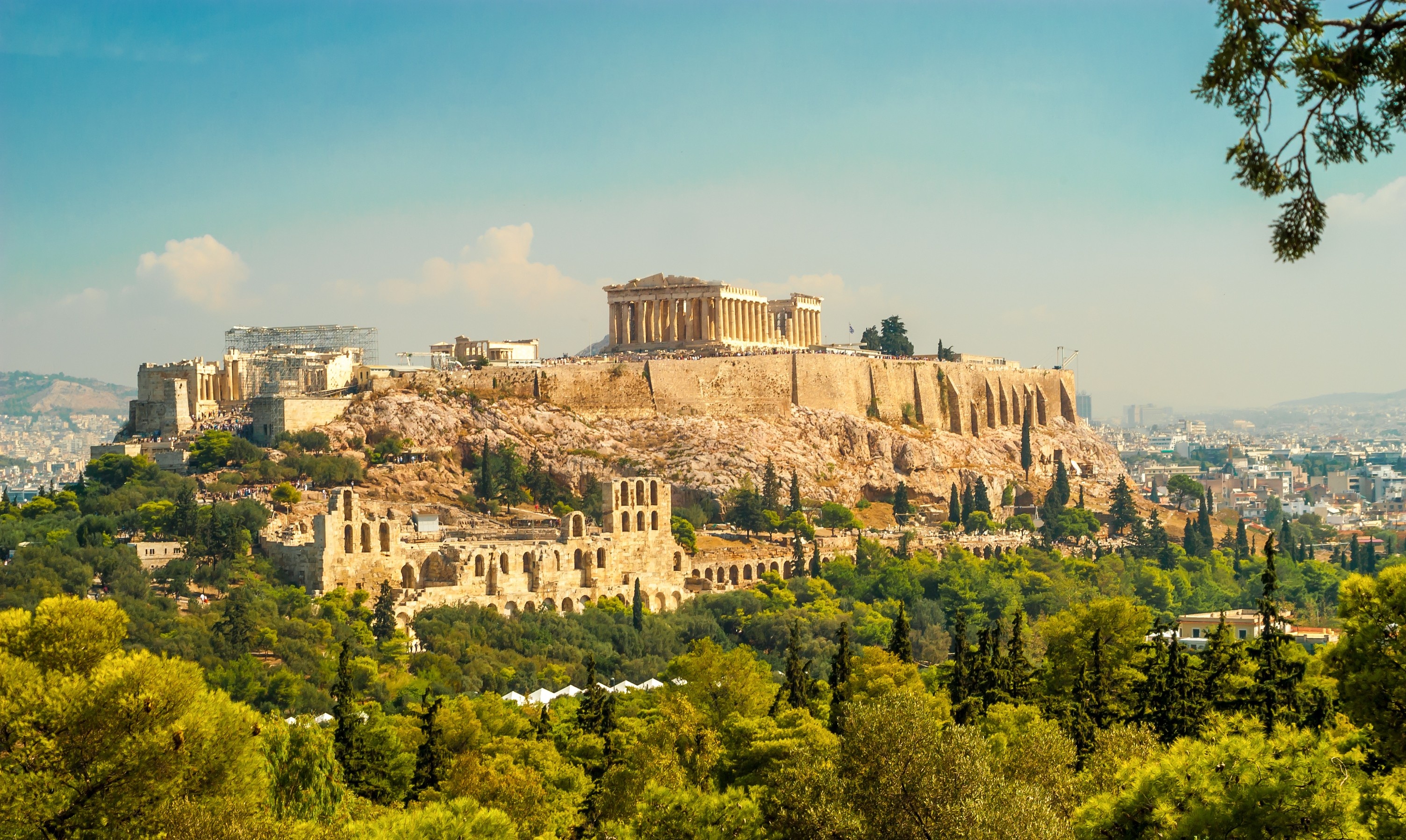 Acropolis, Surroundings, Athens, Greece, 3010x1800 HD Desktop