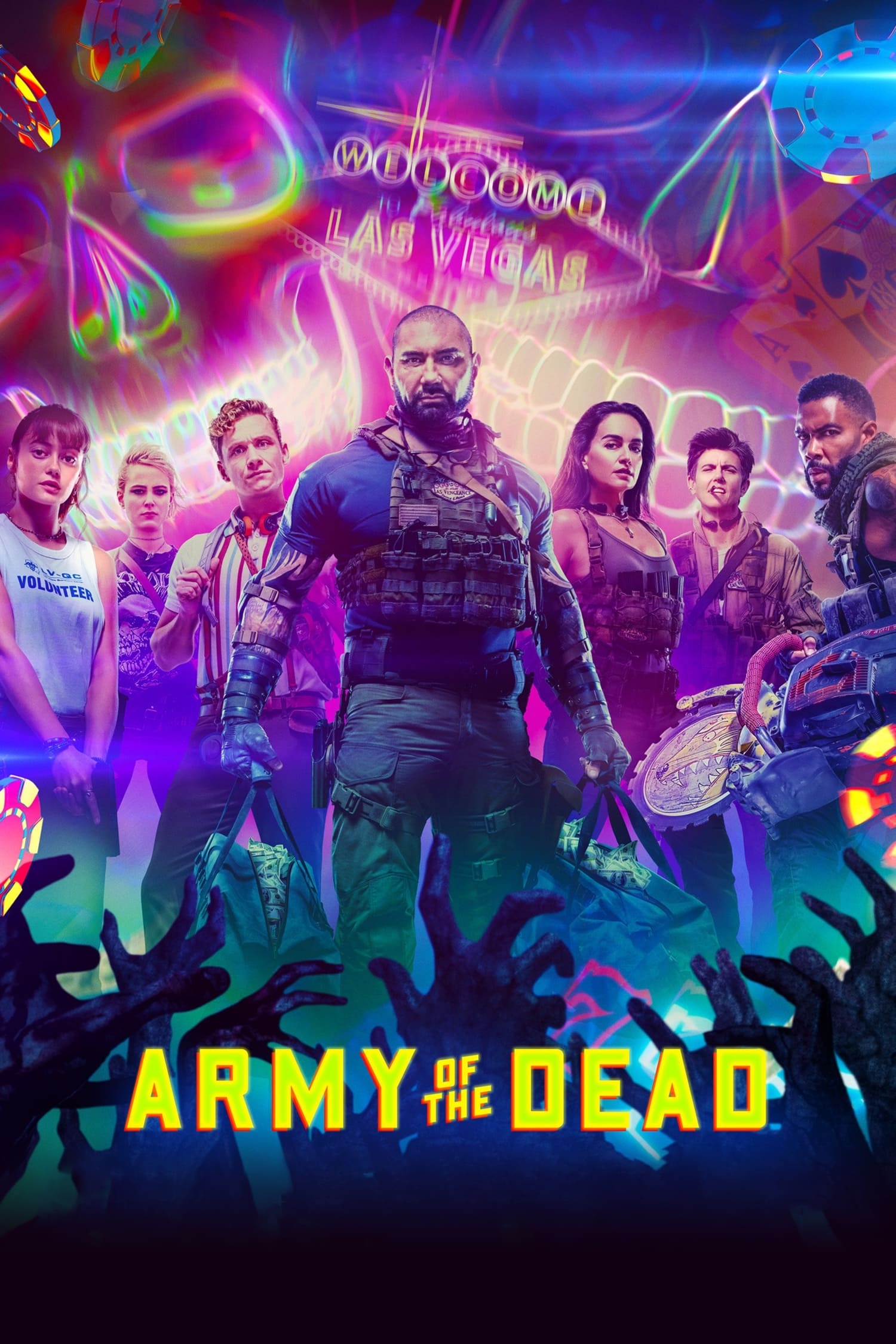Army of the Dead, Movie poster, Dark and gritty, Visual impact, 1500x2250 HD Phone