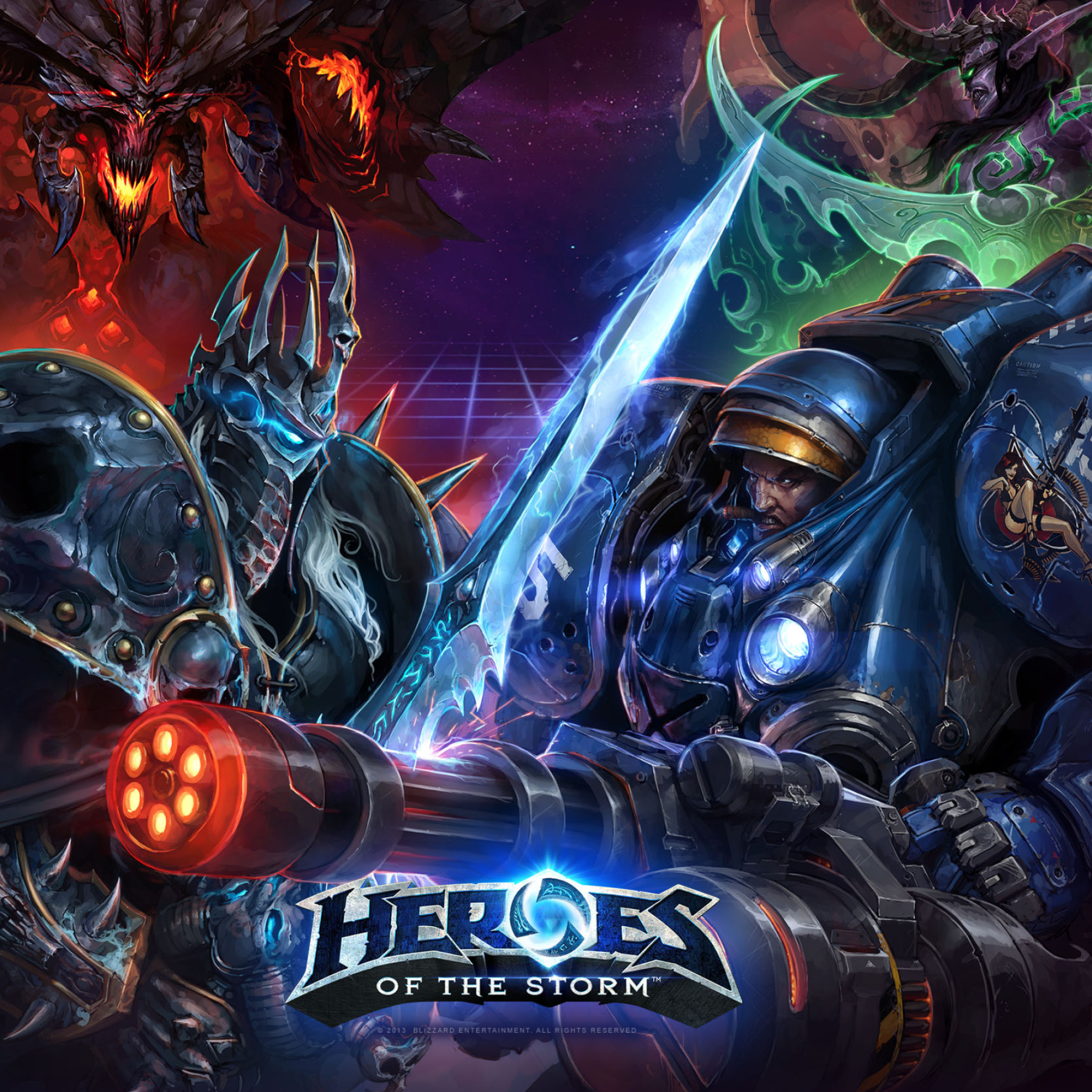 Heroes of the Storm wallpapers, Striking designs, Ryan Tremblay collection, Immerse yourself, 2050x2050 HD Handy