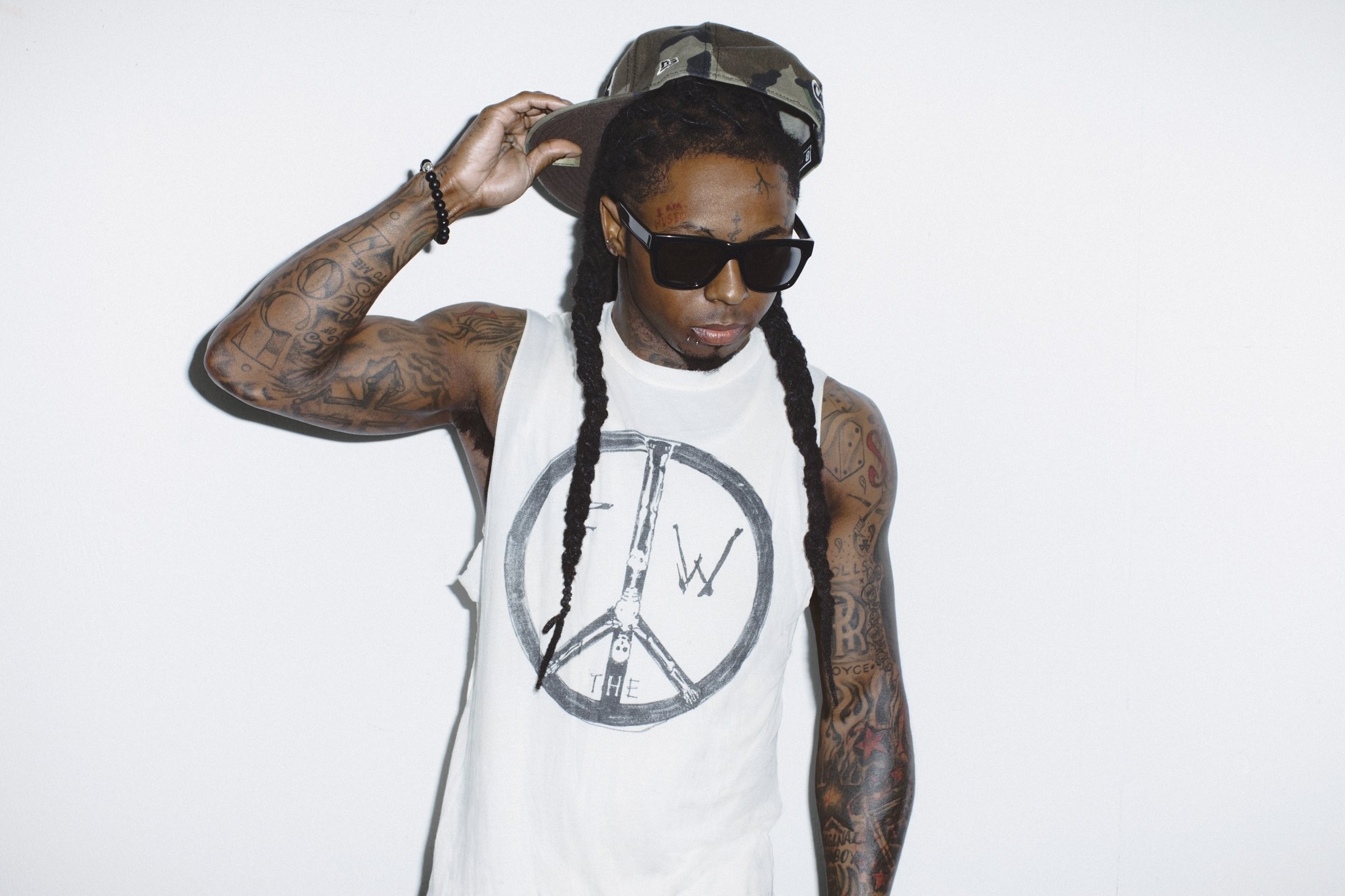 Lil Wayne, Colored portrait, HD quality, Free download, 2400x1600 HD Desktop