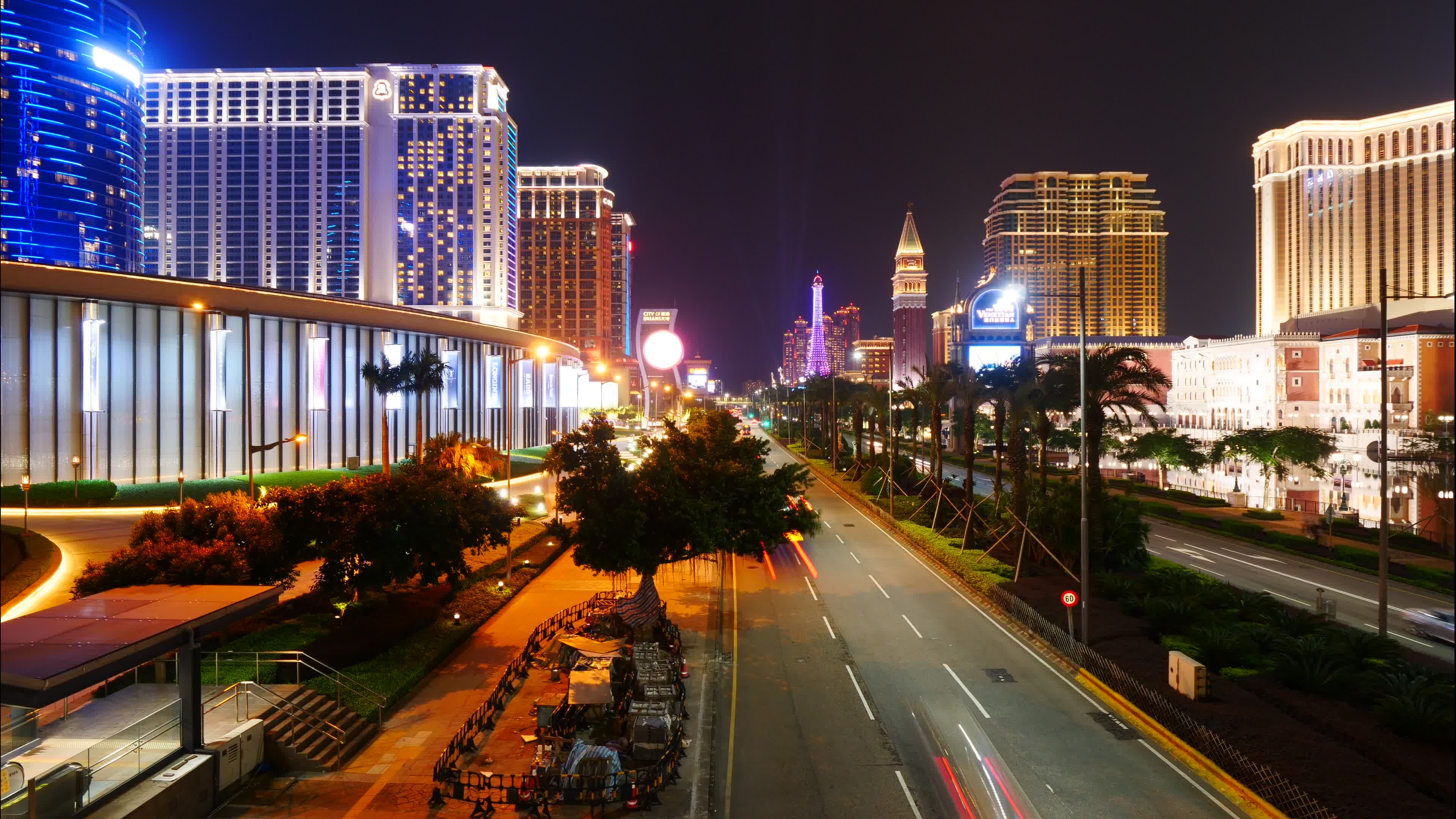 Macau, Elegant structures, Cultural landmarks, City of lights, 3840x2160 4K Desktop