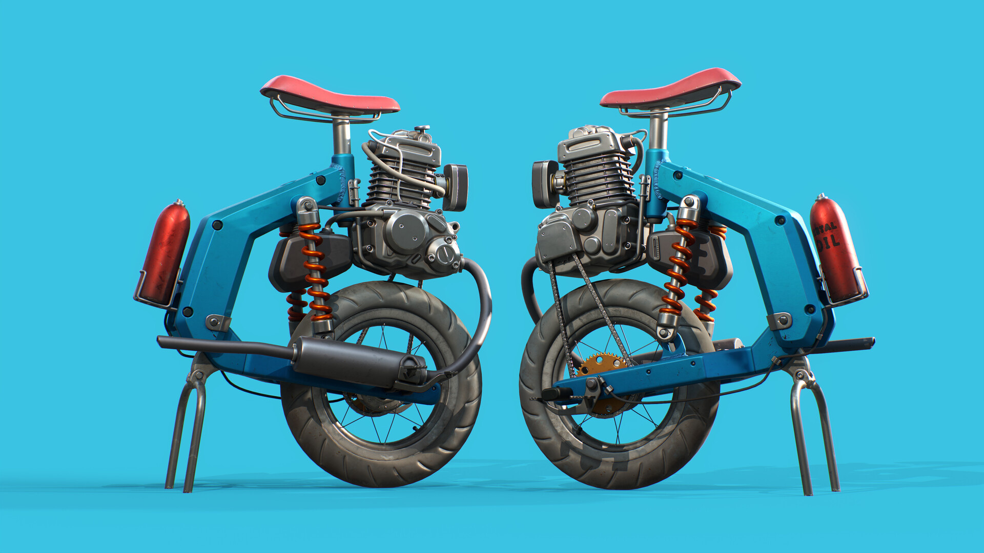Electric Unicycle, Motorized unicycle, Artwork, Personal transportation, 1920x1080 Full HD Desktop