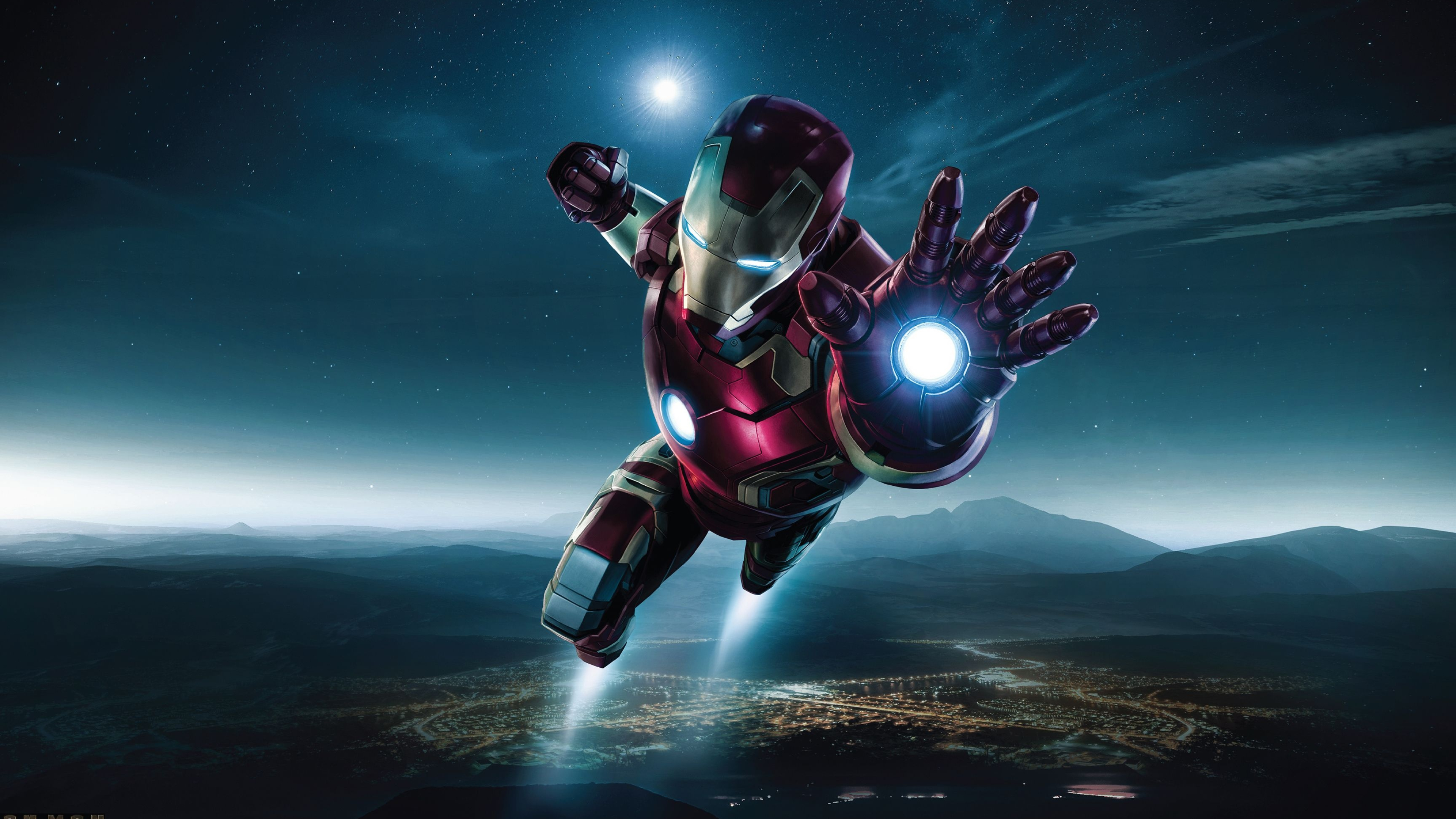 Iron Man: MCU, Fictional character. 3840x2160 4K Background.
