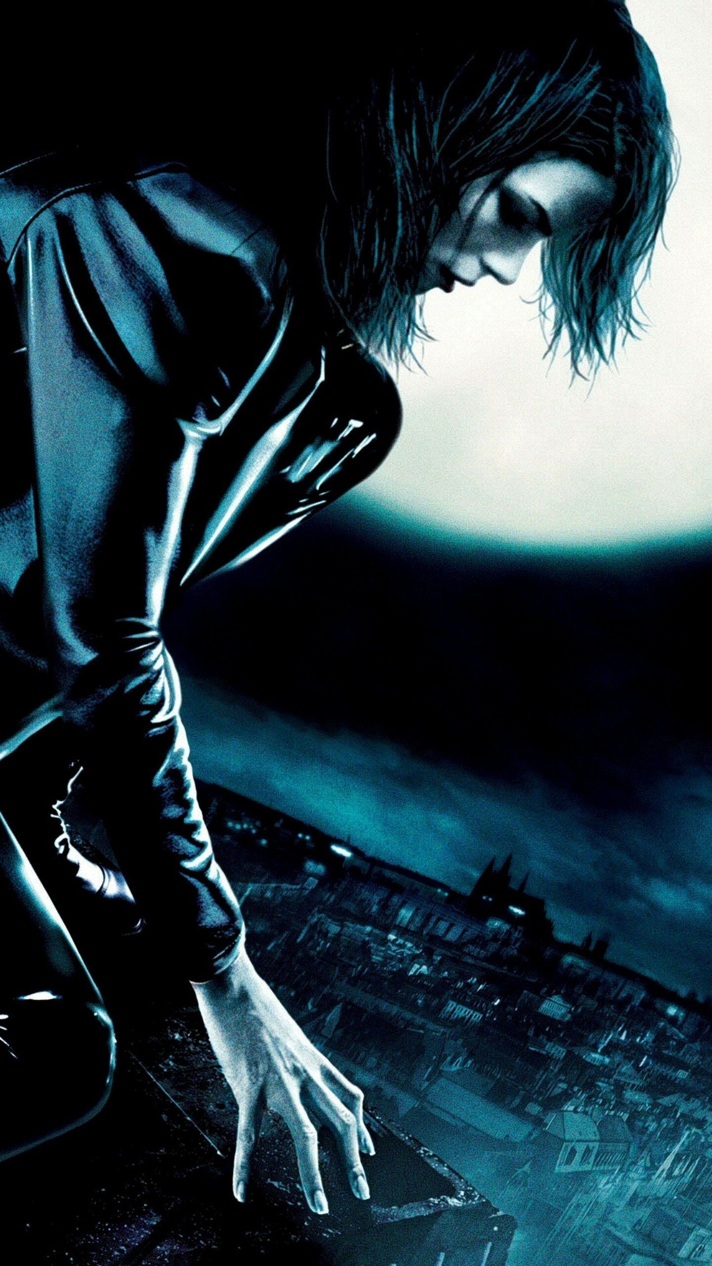 Selene (Underworld): A series of dark fantasy action horror films. 1440x2560 HD Wallpaper.