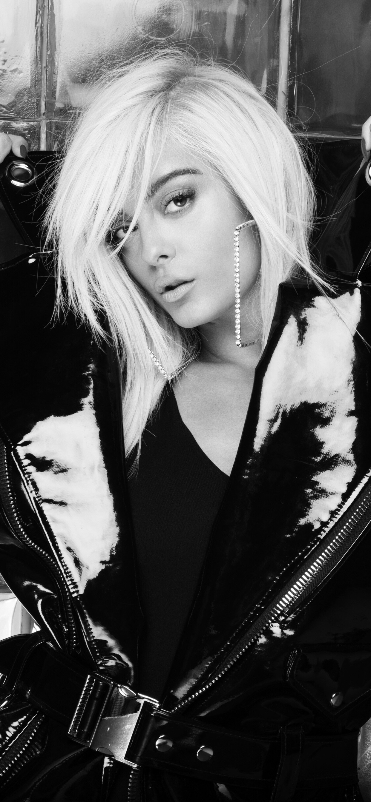 Bebe Rexha: Monochrome, Her most prominent songwriting effort of 2013 was Eminem's and Rihanna's "The Monster". 1250x2690 HD Wallpaper.