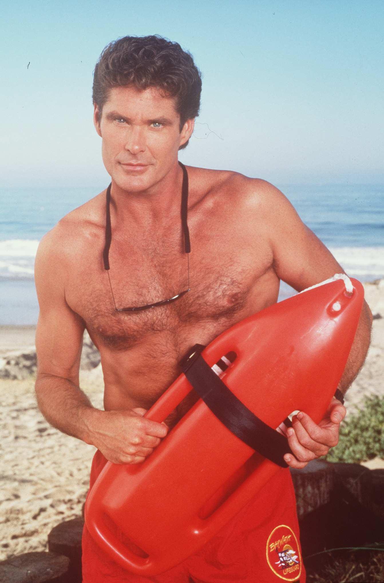 David Hasselhoff: Mitch Buchannon, The head of a group of lifeguards patrolling the California beaches. 1350x2040 HD Wallpaper.