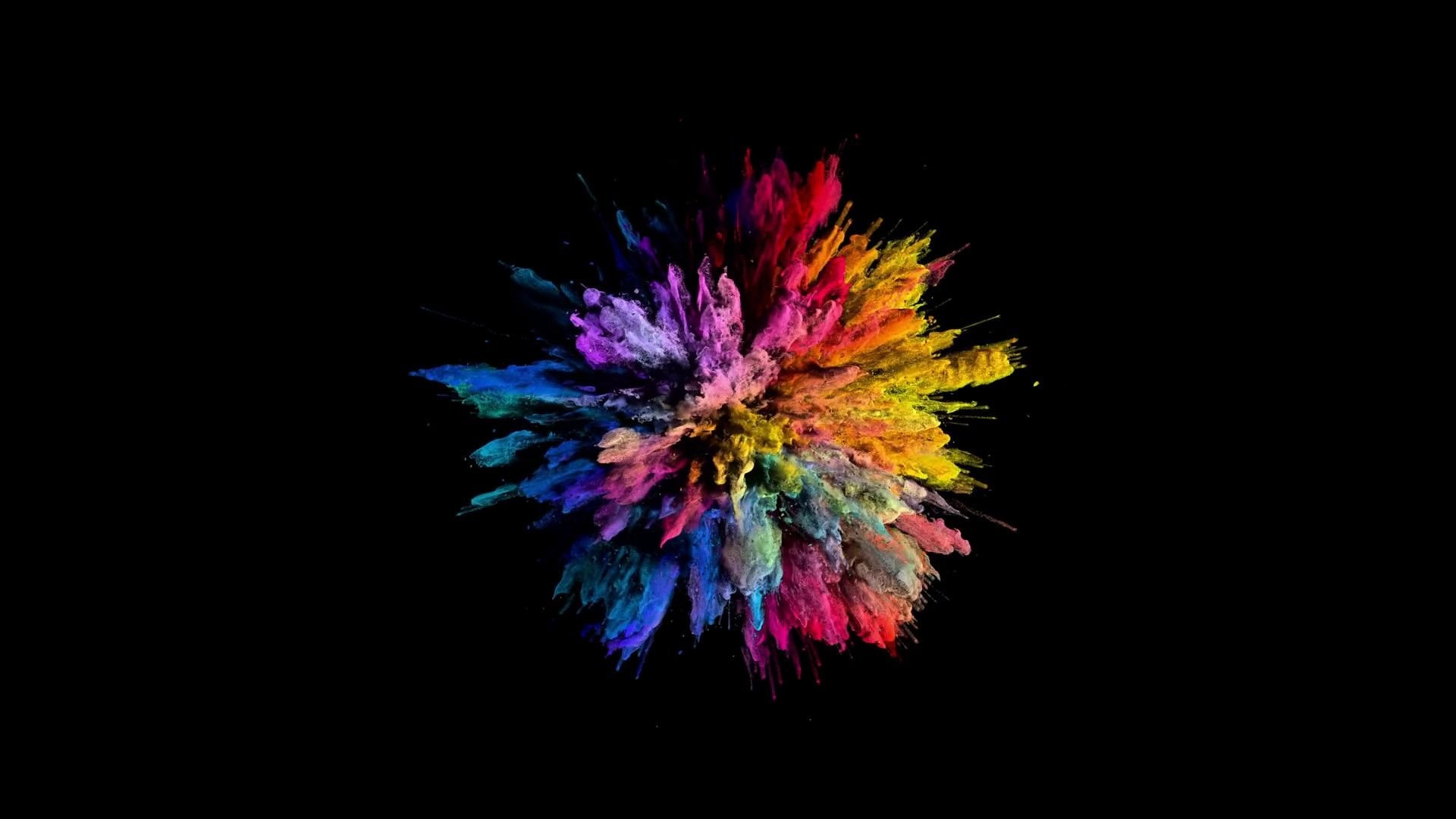 Color blast, Energetic burst, Vibrant colors, Explosive imagery, 1920x1080 Full HD Desktop