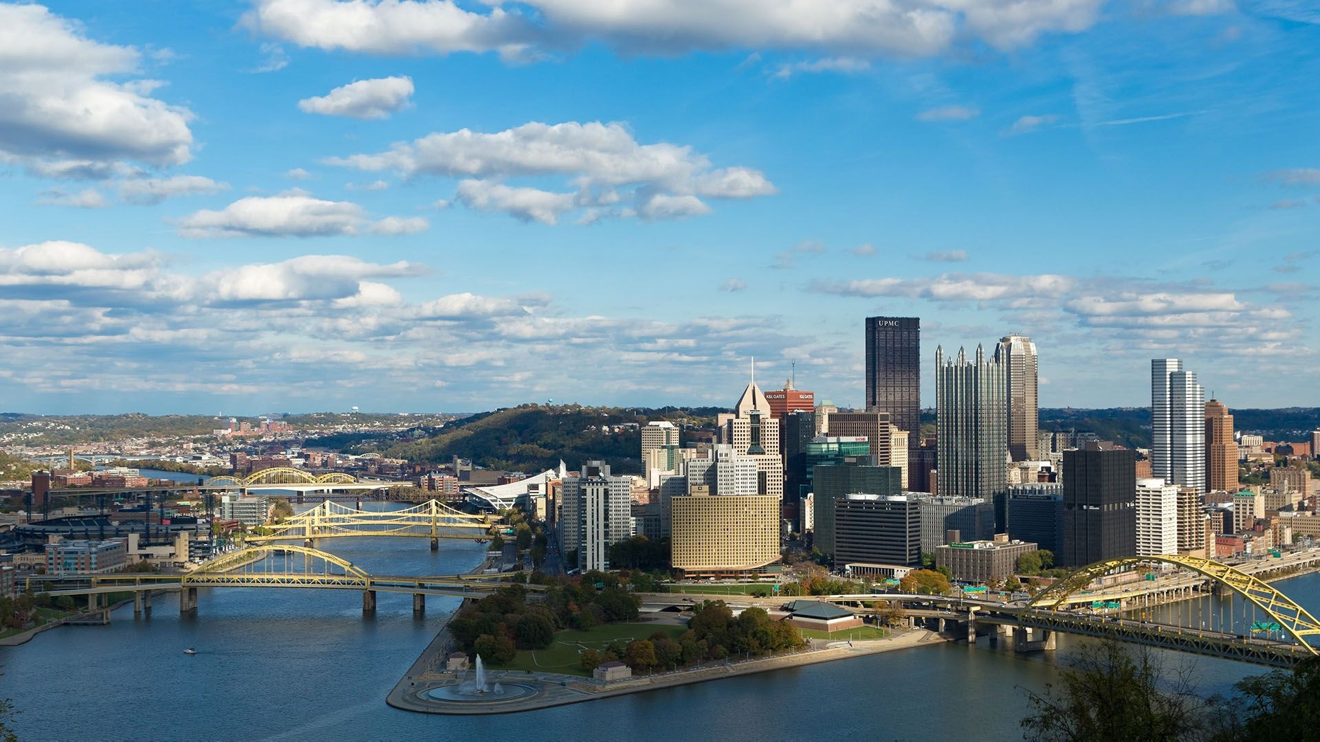 City view HD wallpapers, Pittsburgh skyline, 1920x1080 Full HD Desktop