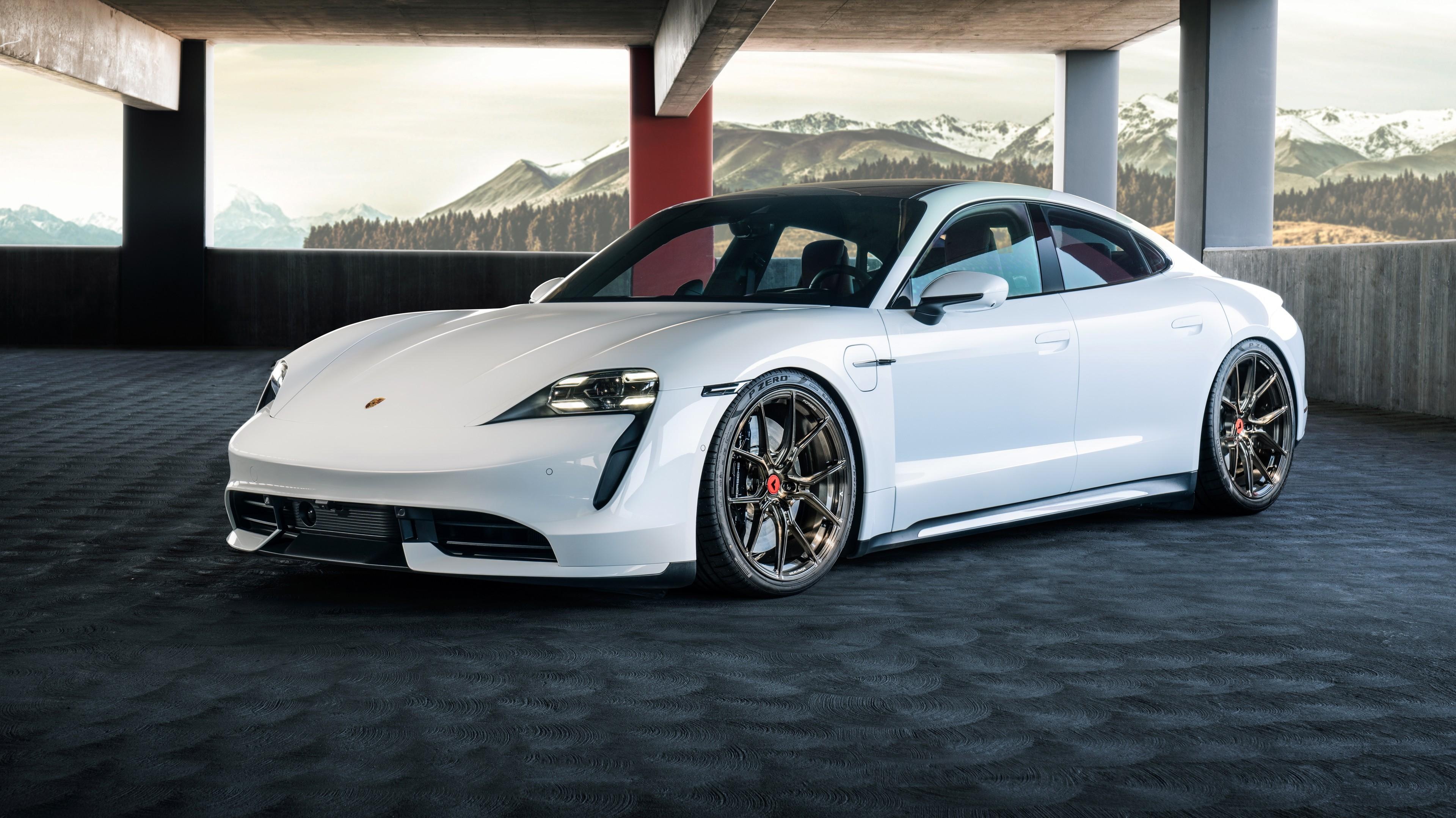 Porsche Taycan, 4K high-definition, Sports car revolution, Ultimate driving experience, 3840x2160 4K Desktop