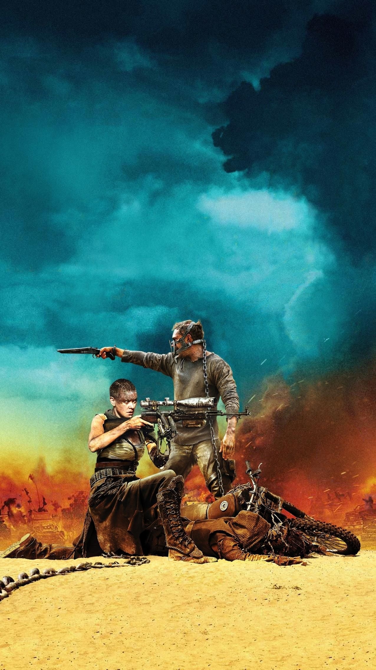 Mad Max: Fury Road: Tom Hardy, Charlize Theron, Action. 1280x2270 HD Wallpaper.