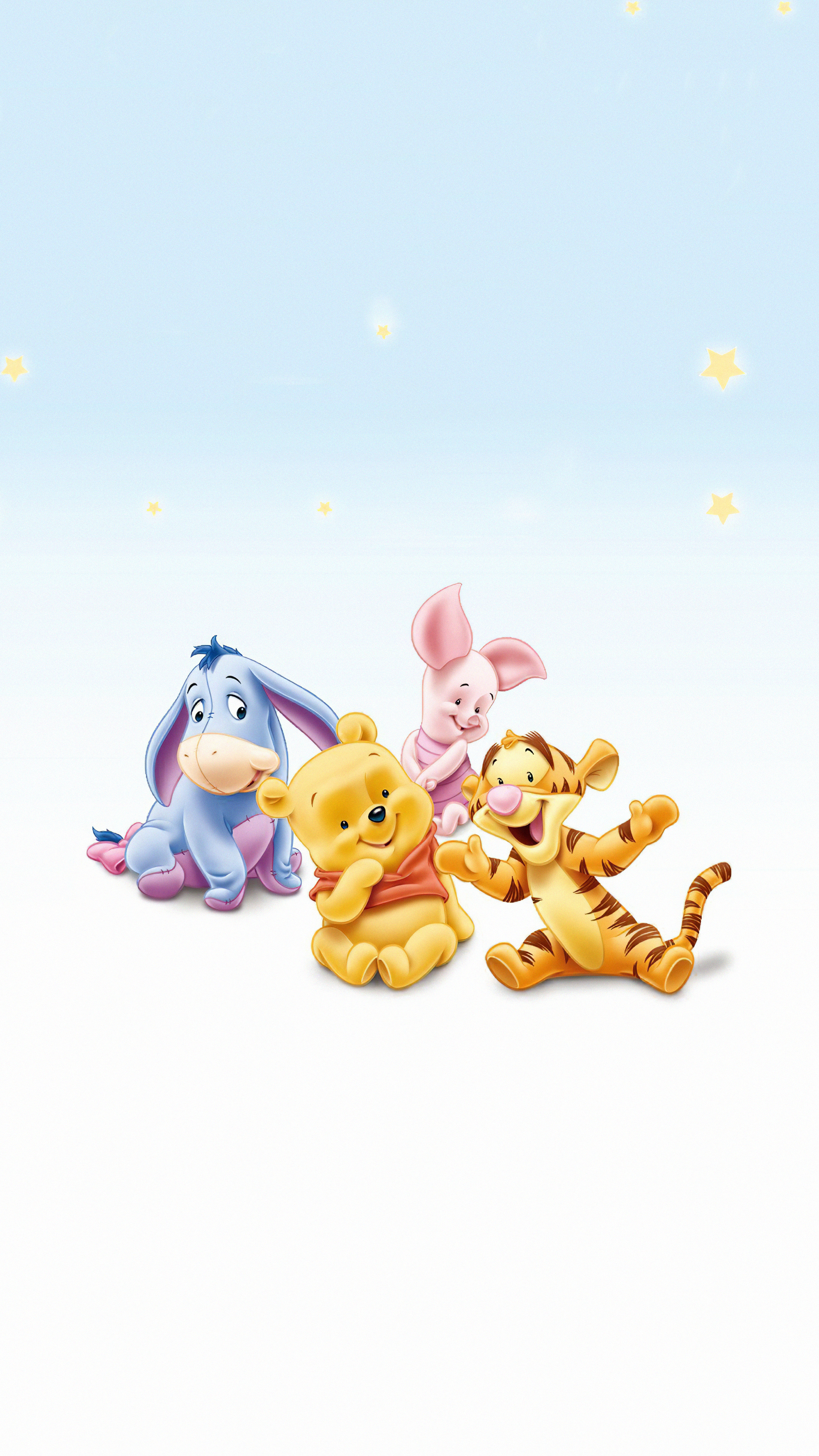 Winnie the Pooh Animation, Tigger, Eeyore, Piglet, HD, 2160x3840 4K Phone