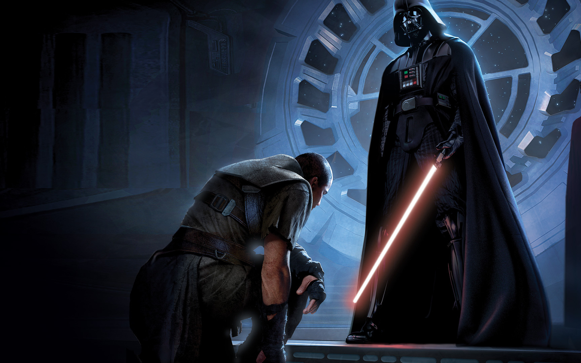 Darth Vader: Was trained by Obi-Wan Kenobi and later by Darth Sidious. 1920x1200 HD Background.