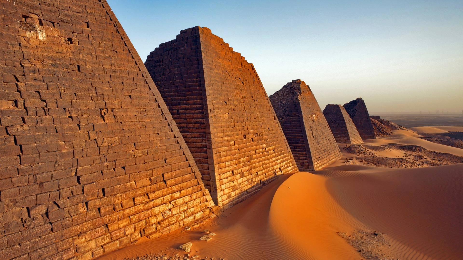 Pyramiden von Meroe, Sudan's gems, Archaeological site, Cultural heritage, 1920x1080 Full HD Desktop