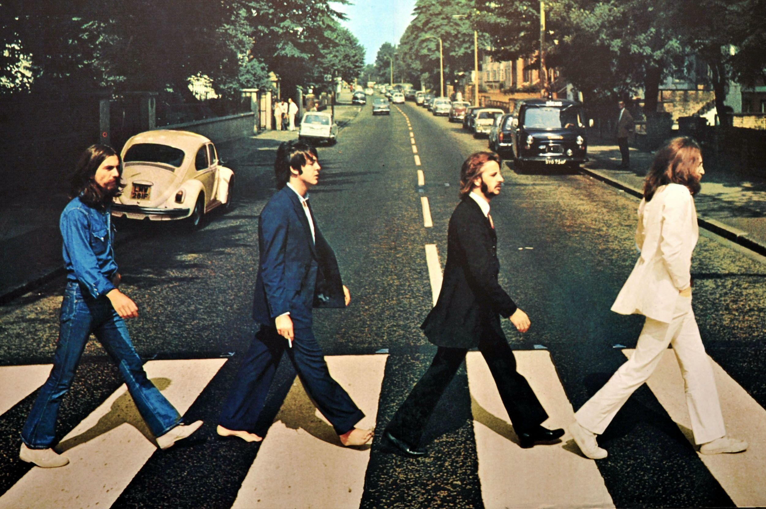 The Beatles: Abbey Road, the eleventh studio album by the band. 2510x1670 HD Wallpaper.