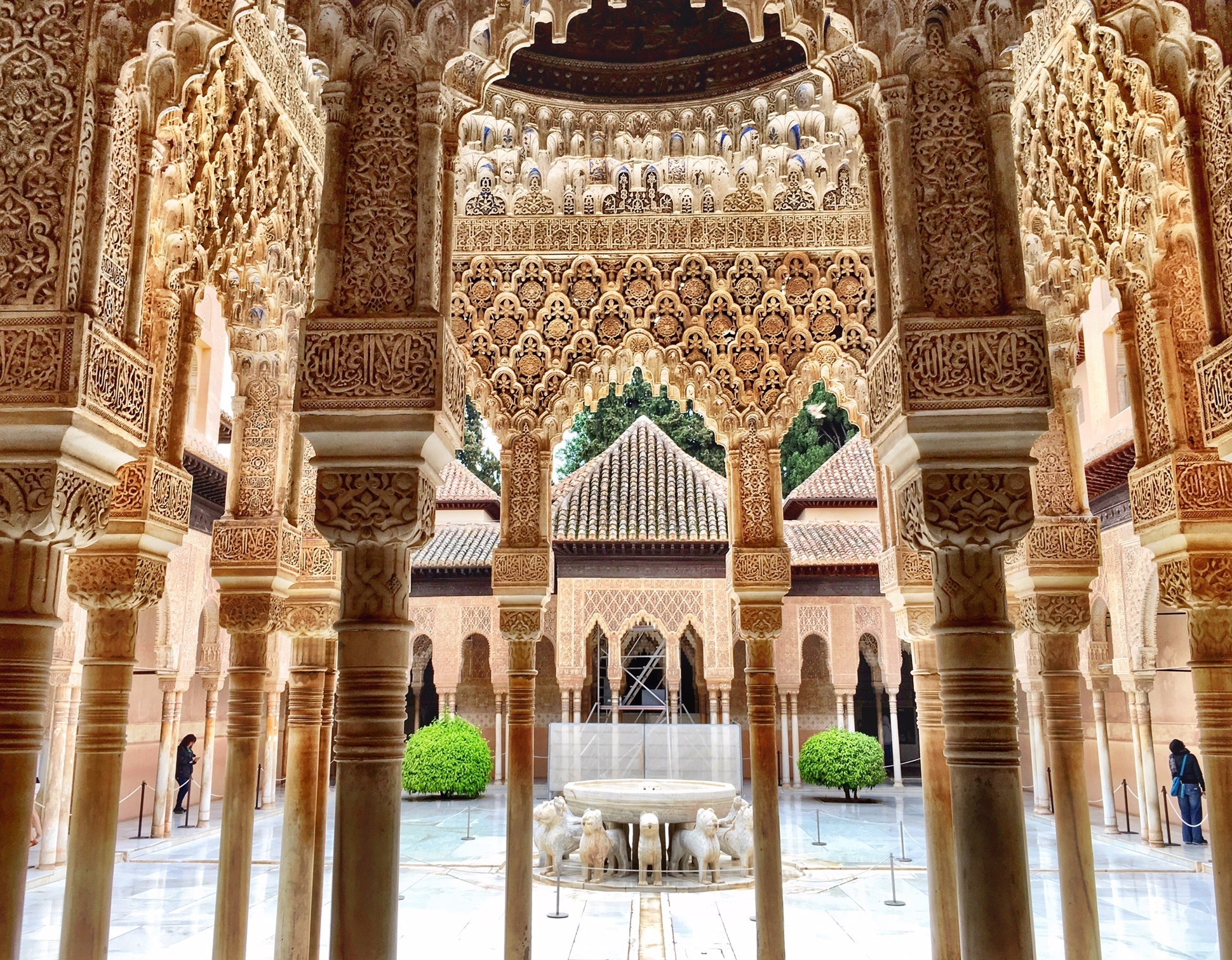 The Alhambra, Spain, Travels, Artistic inspiration, Classical architecture, 1940x1520 HD Desktop