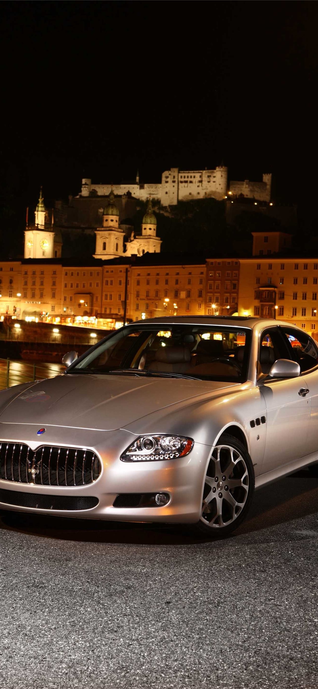 Maserati Quattroporte, Luxury sedan, Classic elegance, Italian craftsmanship, 1290x2780 HD Phone