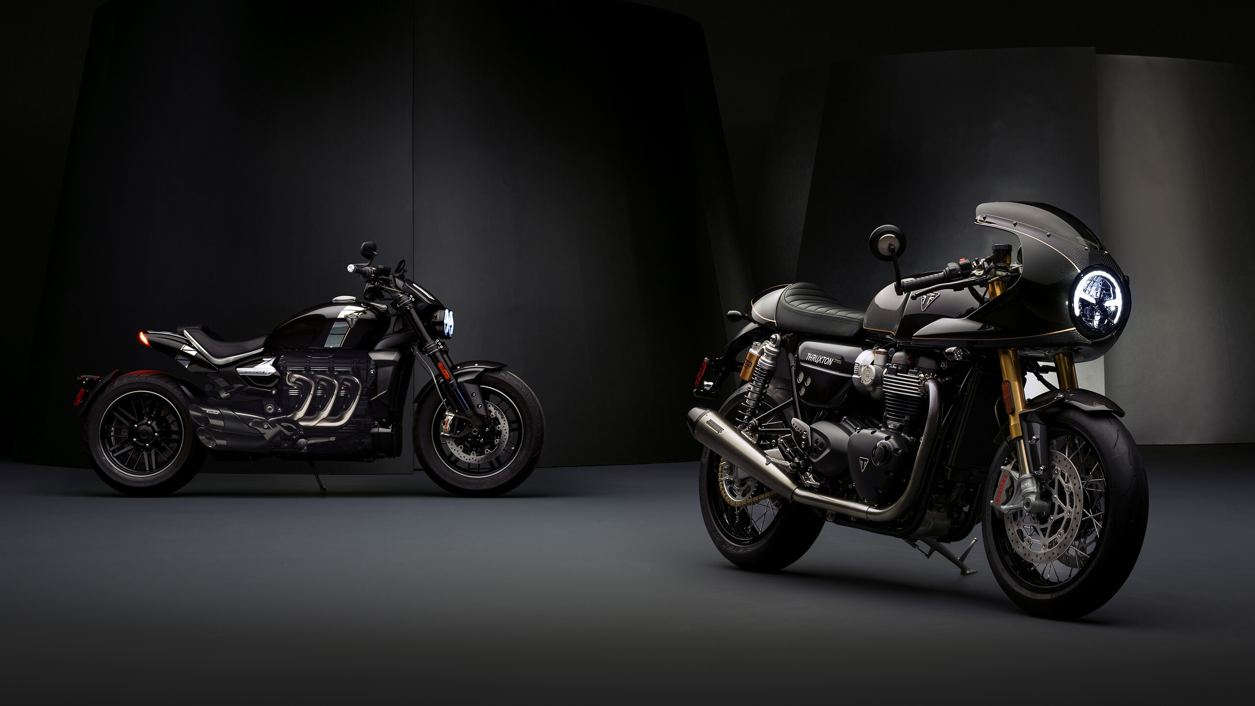 Triumph Motorcycles: Rocket, A three-cylinder motorcycle, Motor vehicle. 2560x1440 HD Wallpaper.