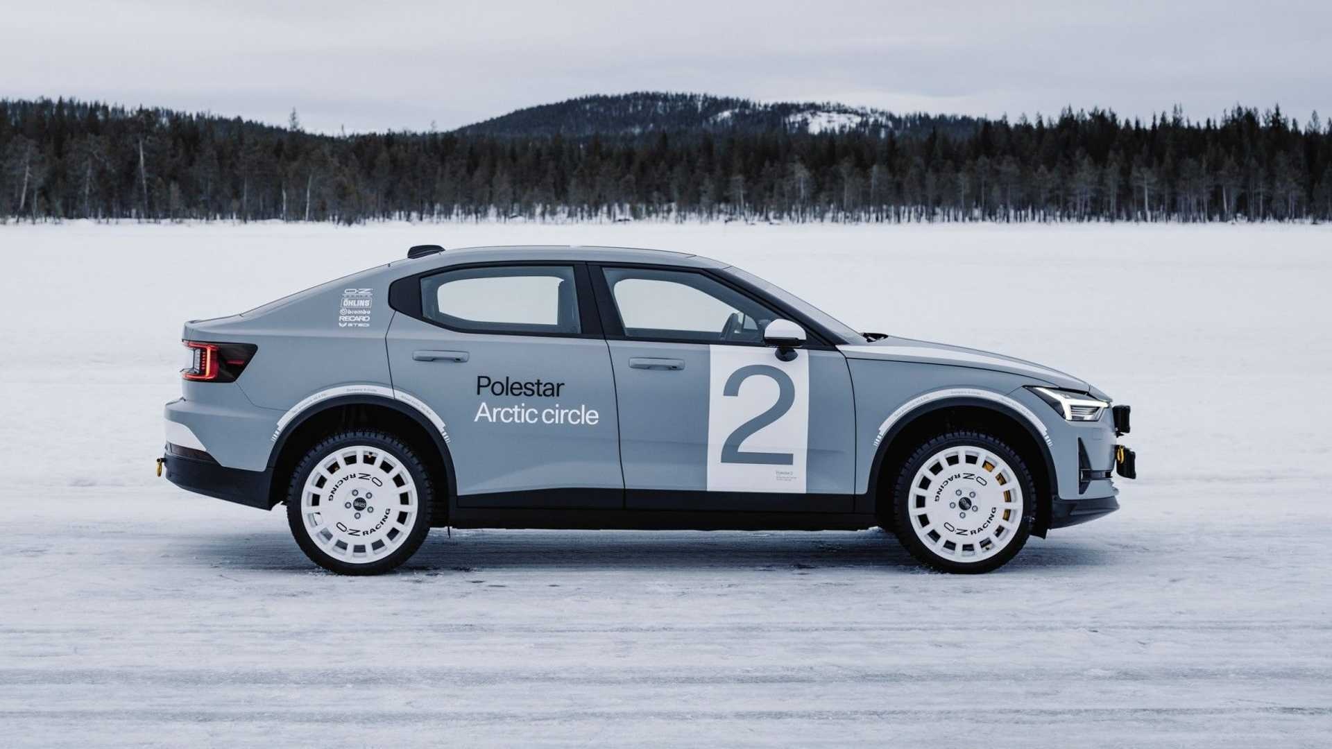 Polestar Racing, Arctic Circle electric concept, Eisrennen, Polestar 2, 1920x1080 Full HD Desktop