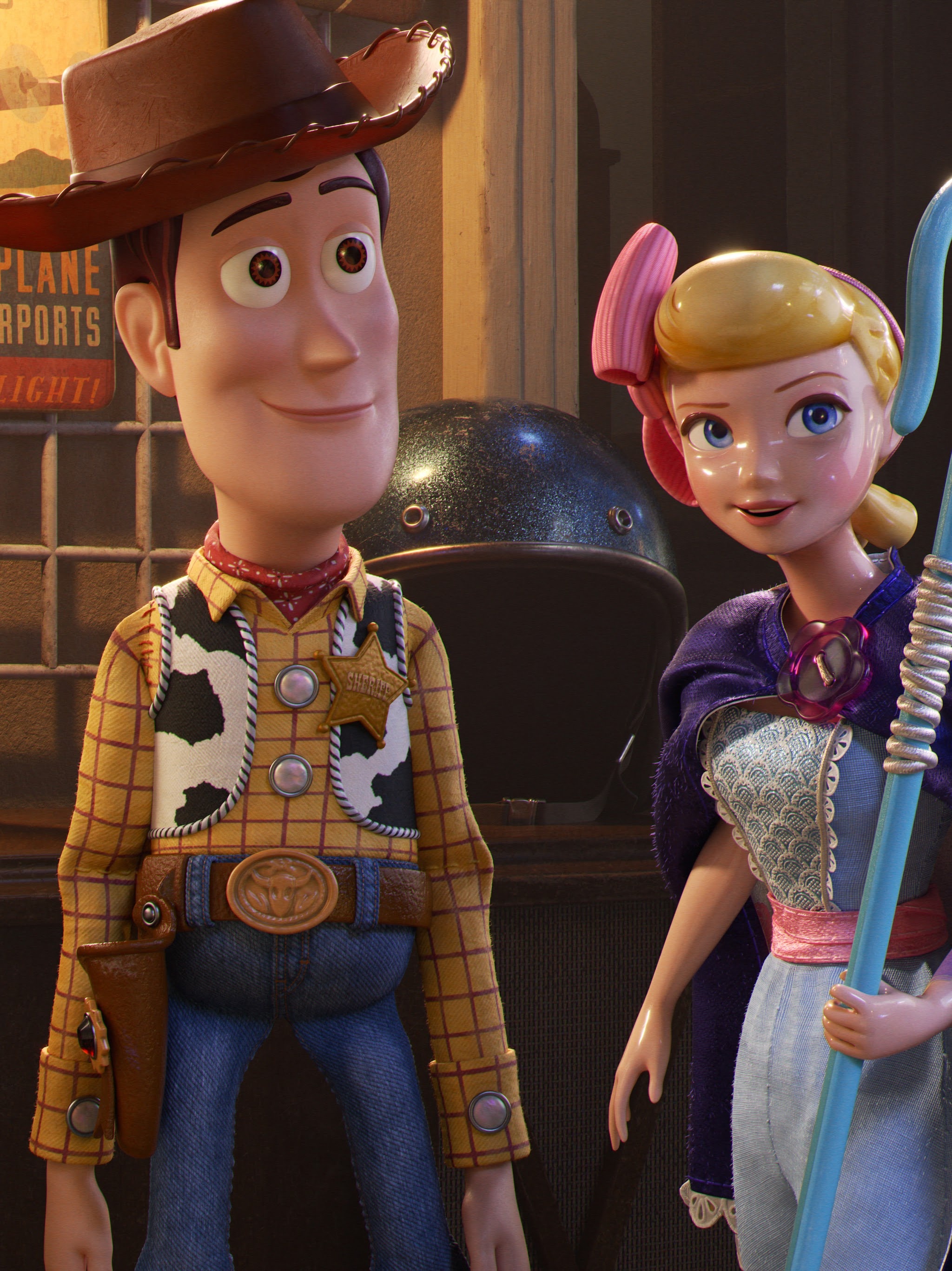 Toy Story 4, Woody, Bo Peep, Mobile HD, 2050x2740 HD Phone