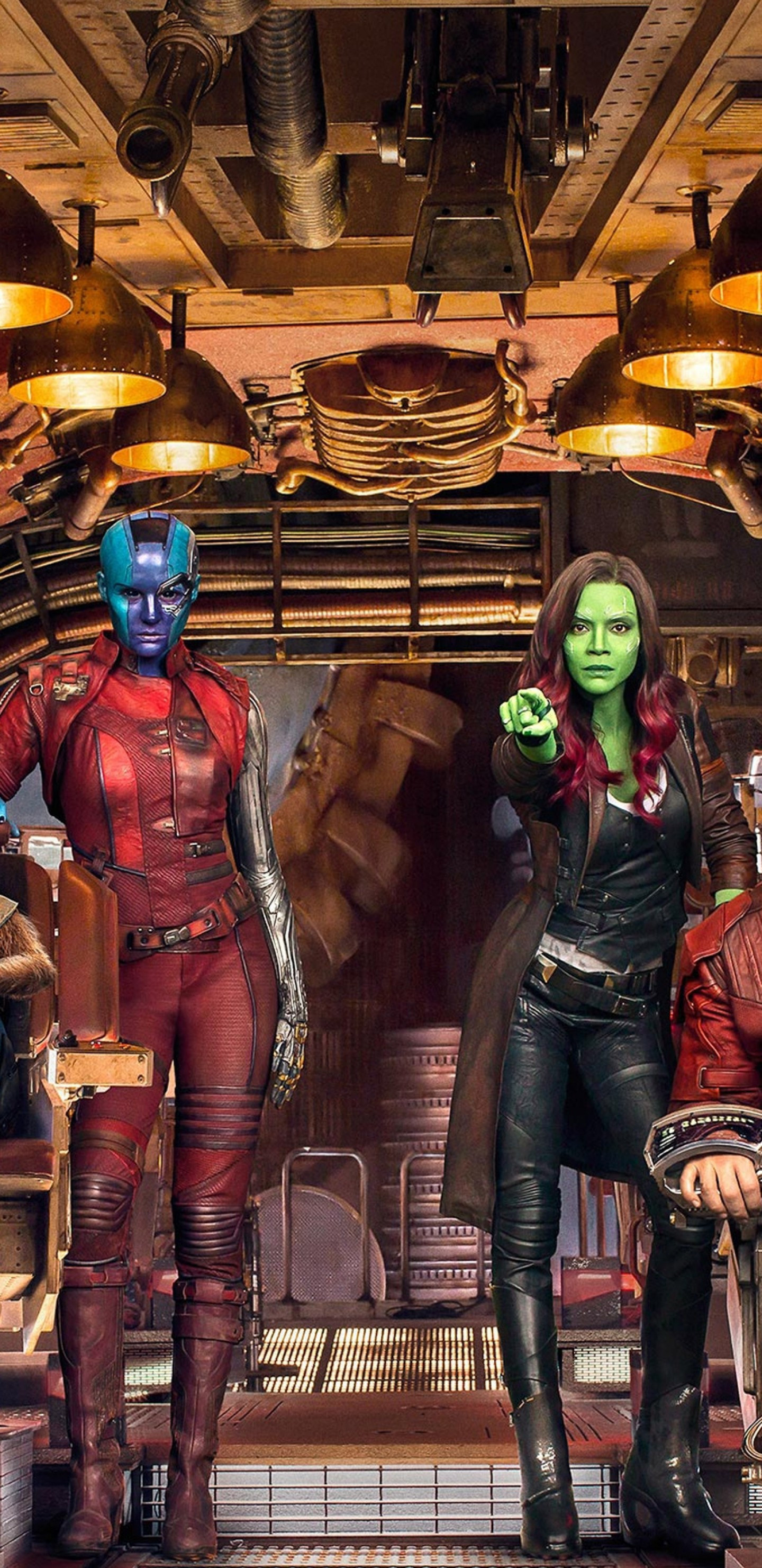 Zoe Saldana, Guardians Of The Galaxy, Movies, Guardians of the Galaxy Vol 2 wallpapers, 1440x2960 HD Handy