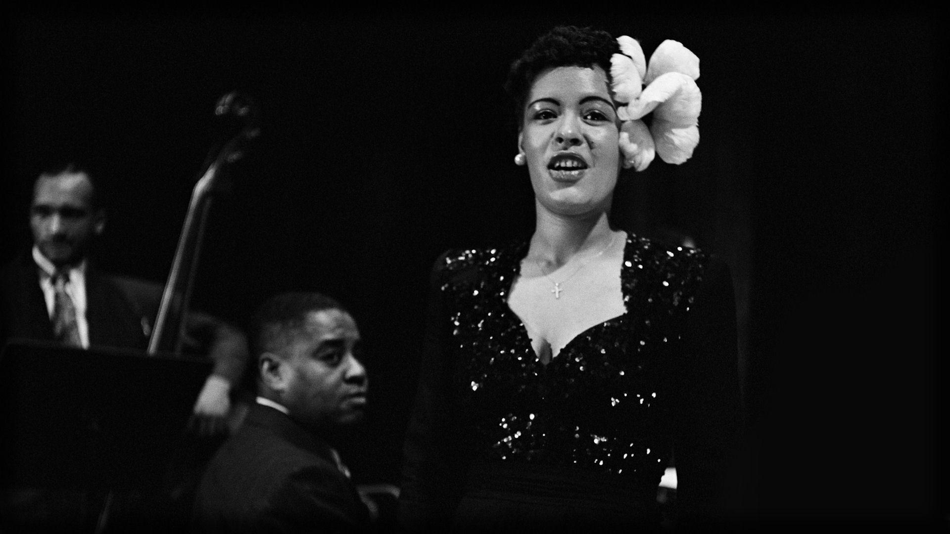Billie Holiday, Captivating wallpapers, Iconic images, Music legend, 1920x1080 Full HD Desktop