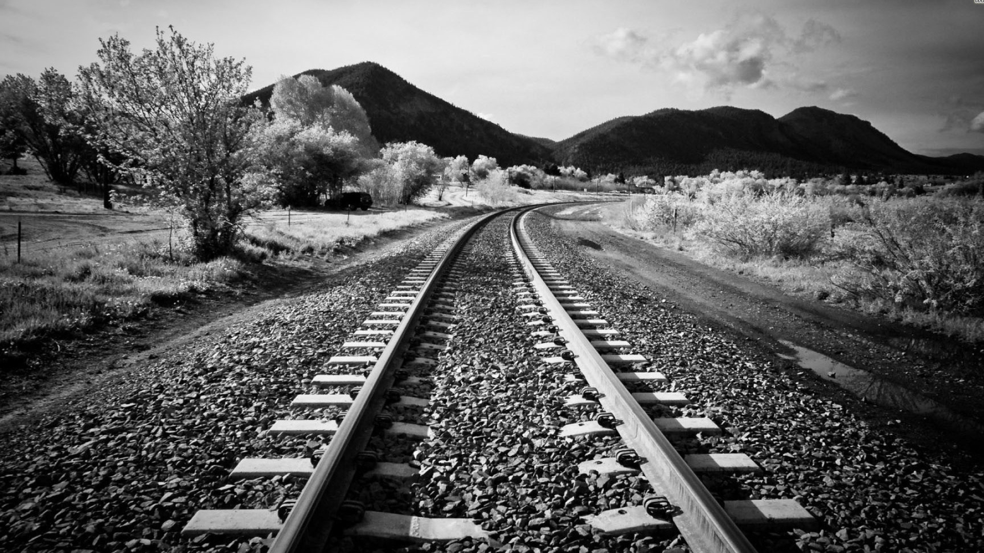 Railway, Stunning landscapes, Morning sunrise, Rail transportation, 1920x1080 Full HD Desktop