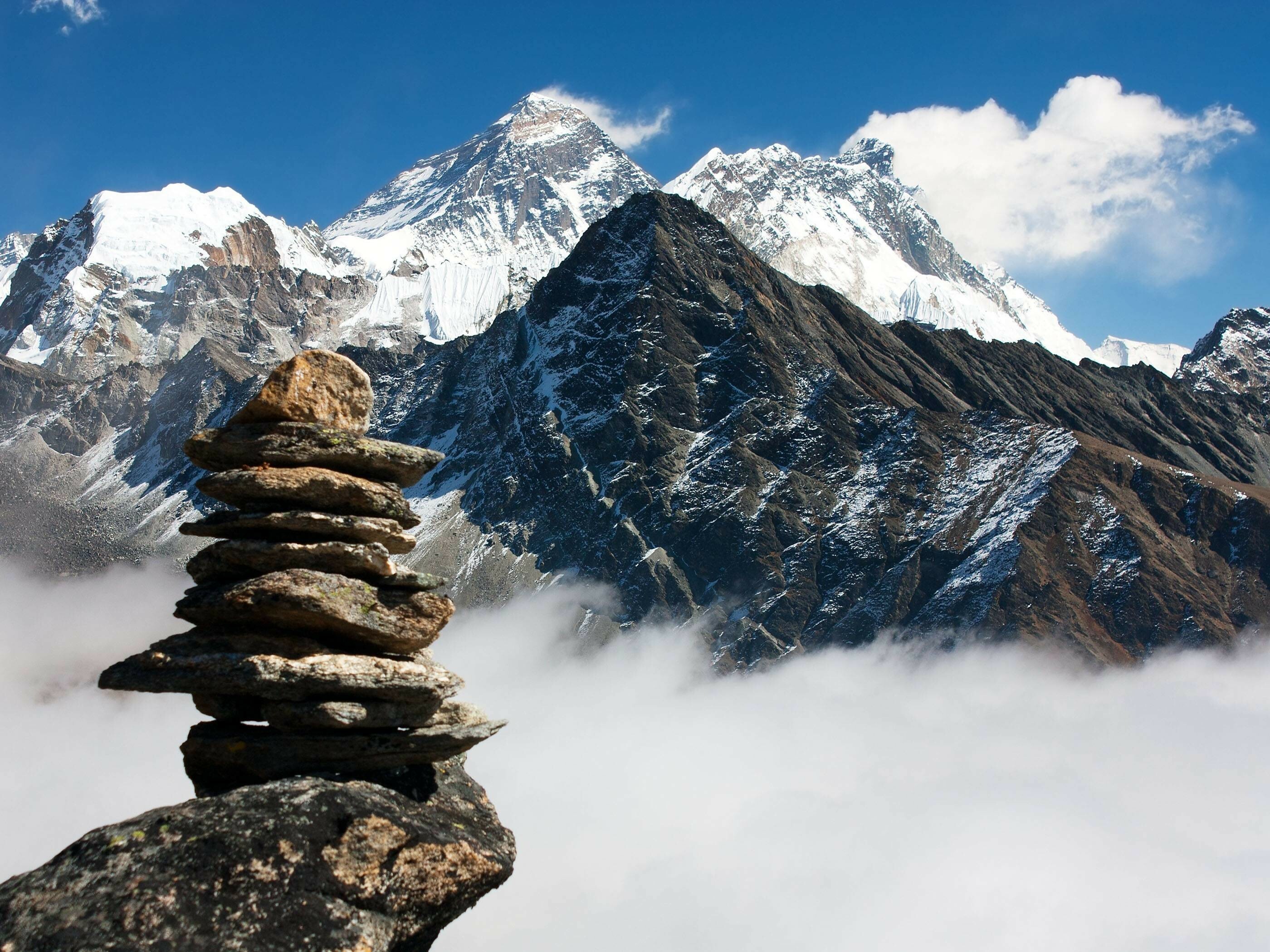 Mount Everest: The mountain, named after British surveyor General Sir George Everest. 2800x2100 HD Background.